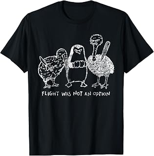 Flight was Not an Option Funny Flightless Birds Vintage T-Shirt Unisex T-shirt, Sweatshirt, Hoodie, Long Sleeve Tee - T-Shirt, Sweatshirt, Hoodie