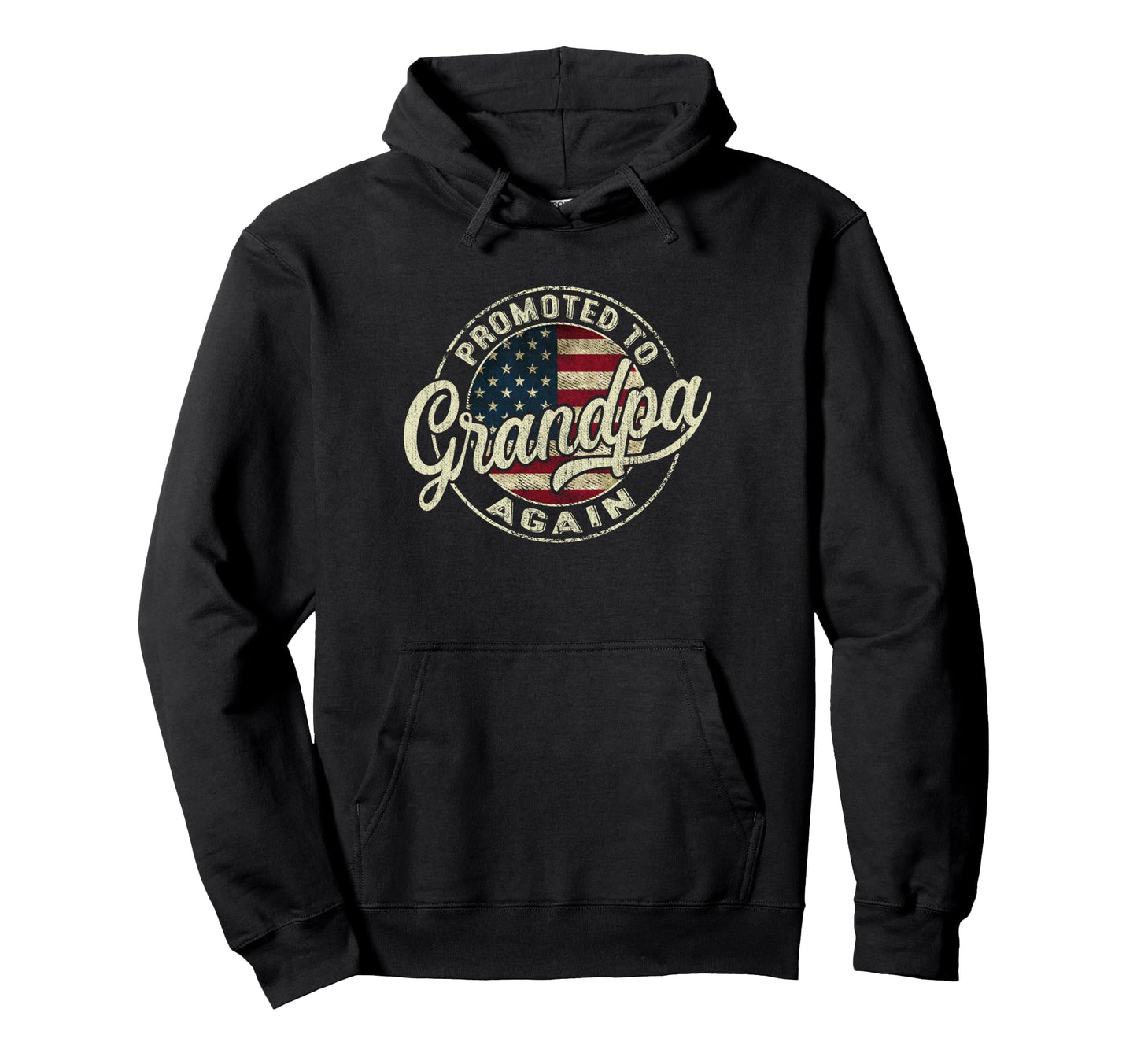 Promoted To Grandpa Again Pregnancy Hoodie - Minimalist Print Men Women - T-Shirt, Sweatshirt, Hoodie