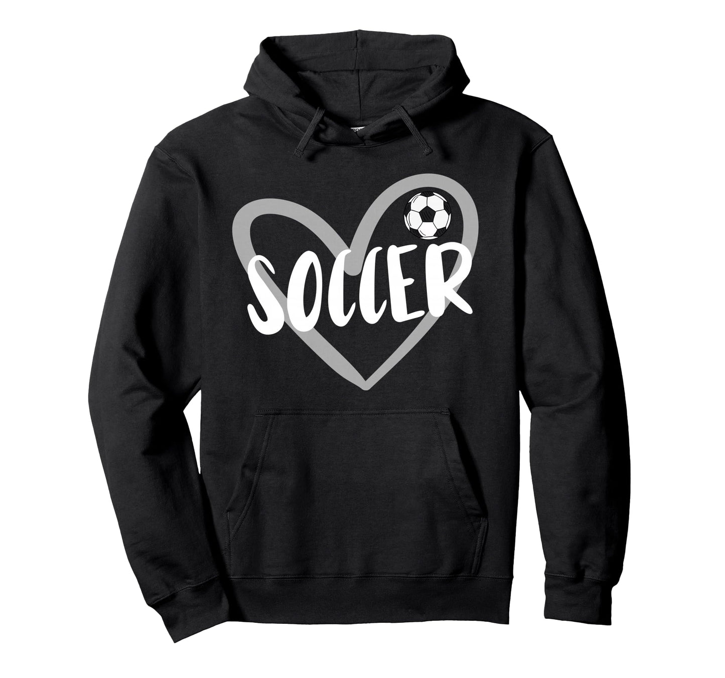 Soccer Heart Hoodie - Aesthetic Graphic Men Women - T-Shirt, Sweatshirt, Hoodie