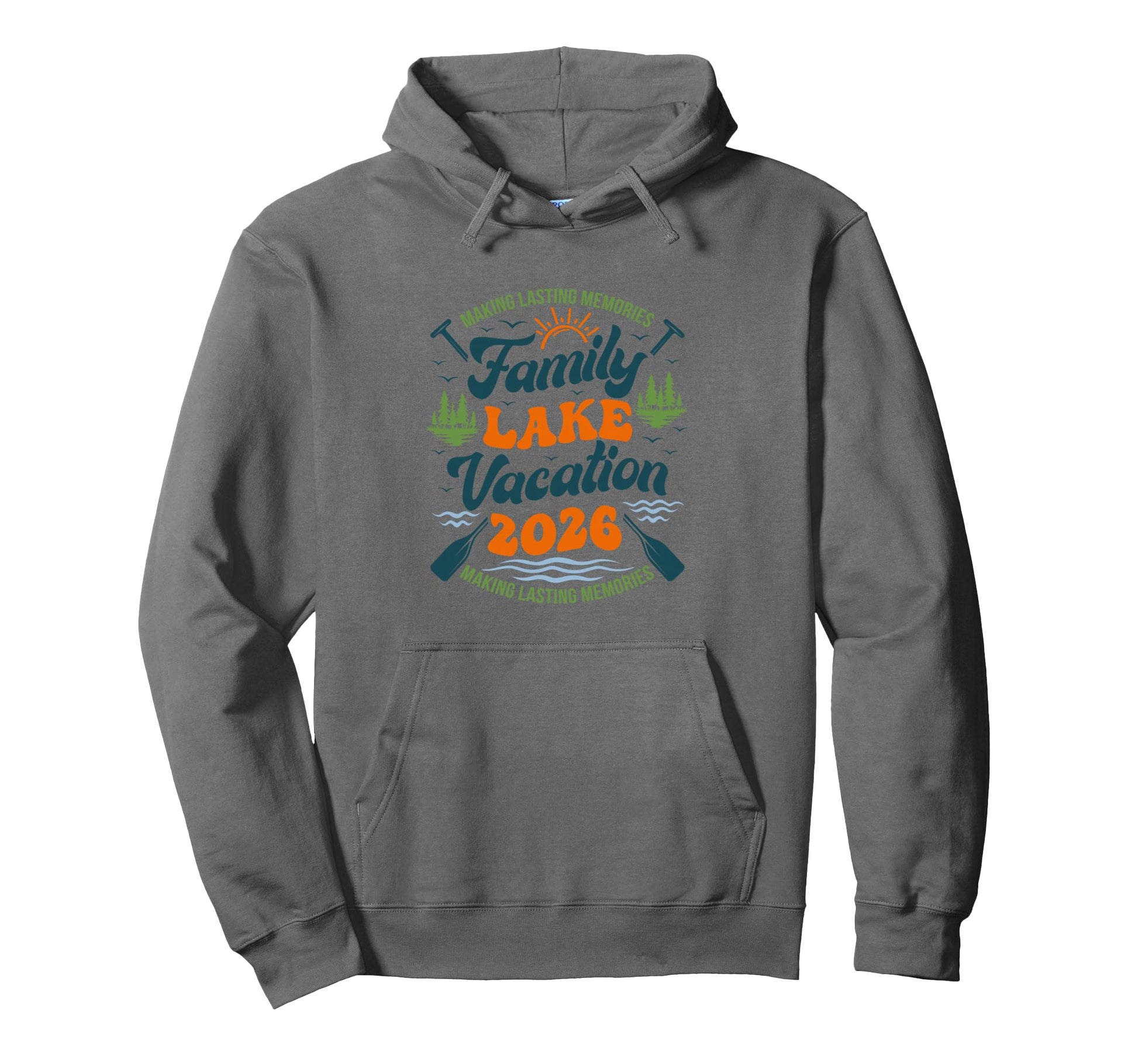 Family Lake Vacation 2026 Family Hoodie - Trendy Graphic Men Women - T-Shirt, Sweatshirt, Hoodie