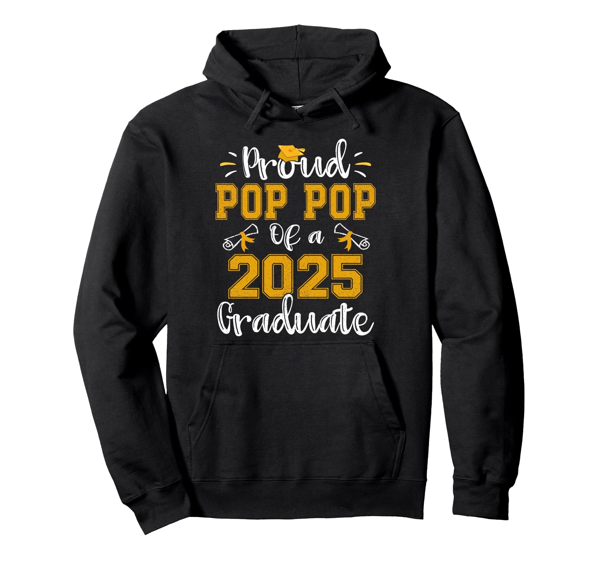 Proud Pop Pop Class 2025 Graduate Senior Hoodie - Aesthetic Graphic Unisex - T-Shirt, Sweatshirt, Hoodie