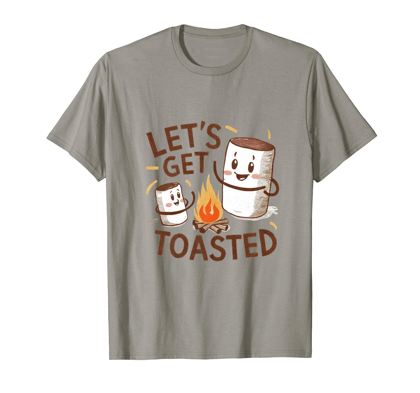 Camping Lets Get Toasted Camper Dad T-Shirt - Minimalist Print Men Women - T-Shirt, Sweatshirt, Hoodie