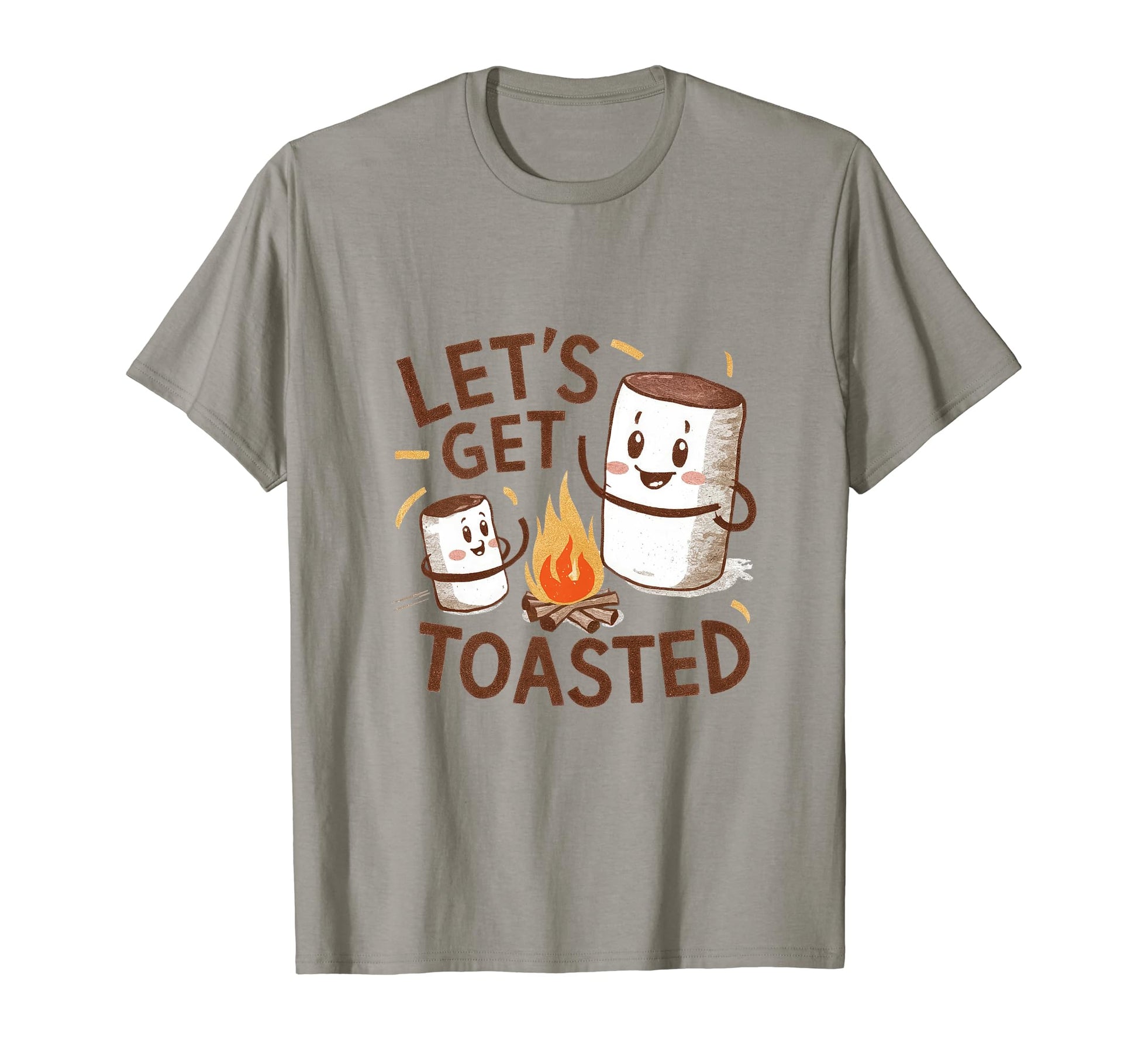 Camping Lets Get Toasted Camper Dad T-Shirt - Minimalist Print Men Women - T-Shirt, Sweatshirt, Hoodie