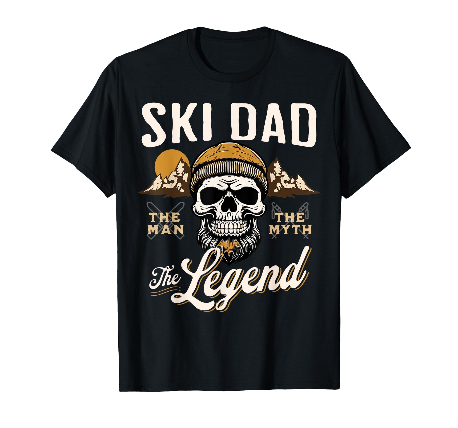 Ski Dad Myth Legend Funny Snowboard T-Shirt - Graphic Print for Adults - T-Shirt, Sweatshirt, Hoodie