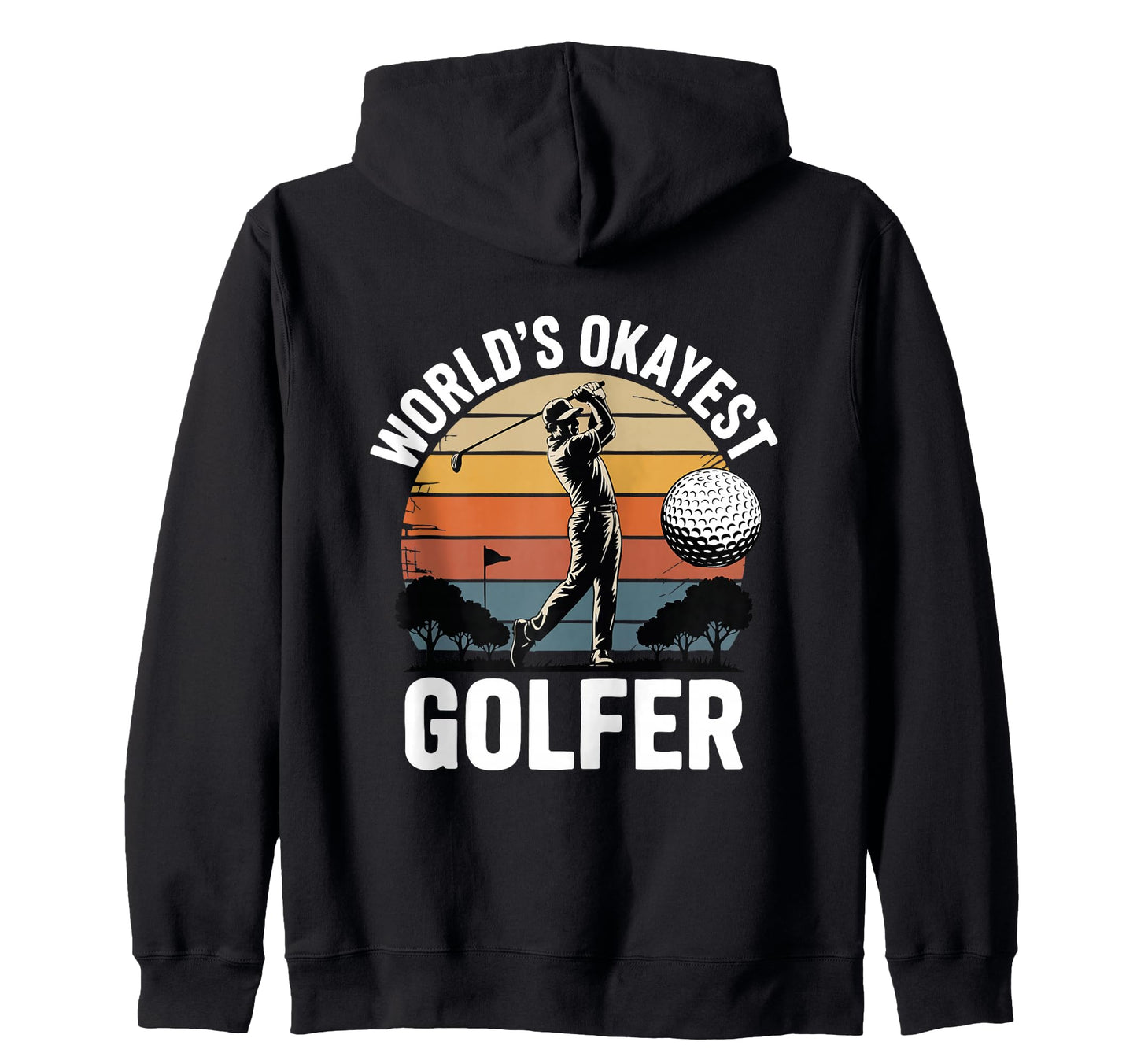 Golf Golfer Sunset Dad Life Sweatshirt - Unique Graphic Unisex - T-Shirt, Sweatshirt, Hoodie