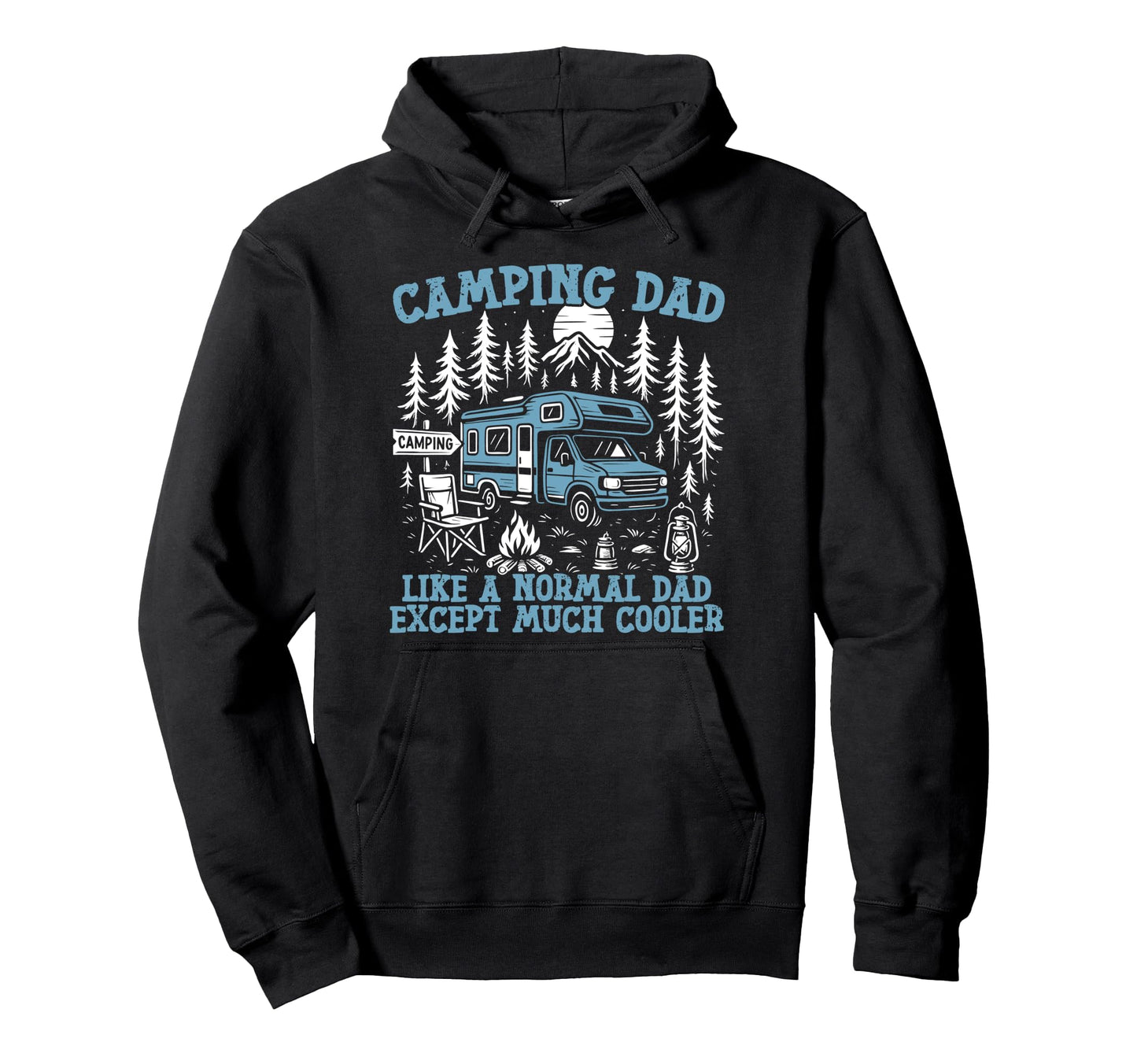 Motorhome Camping Family Camping Dad Hoodie - Aesthetic Graphic Men Women - T-Shirt, Sweatshirt, Hoodie