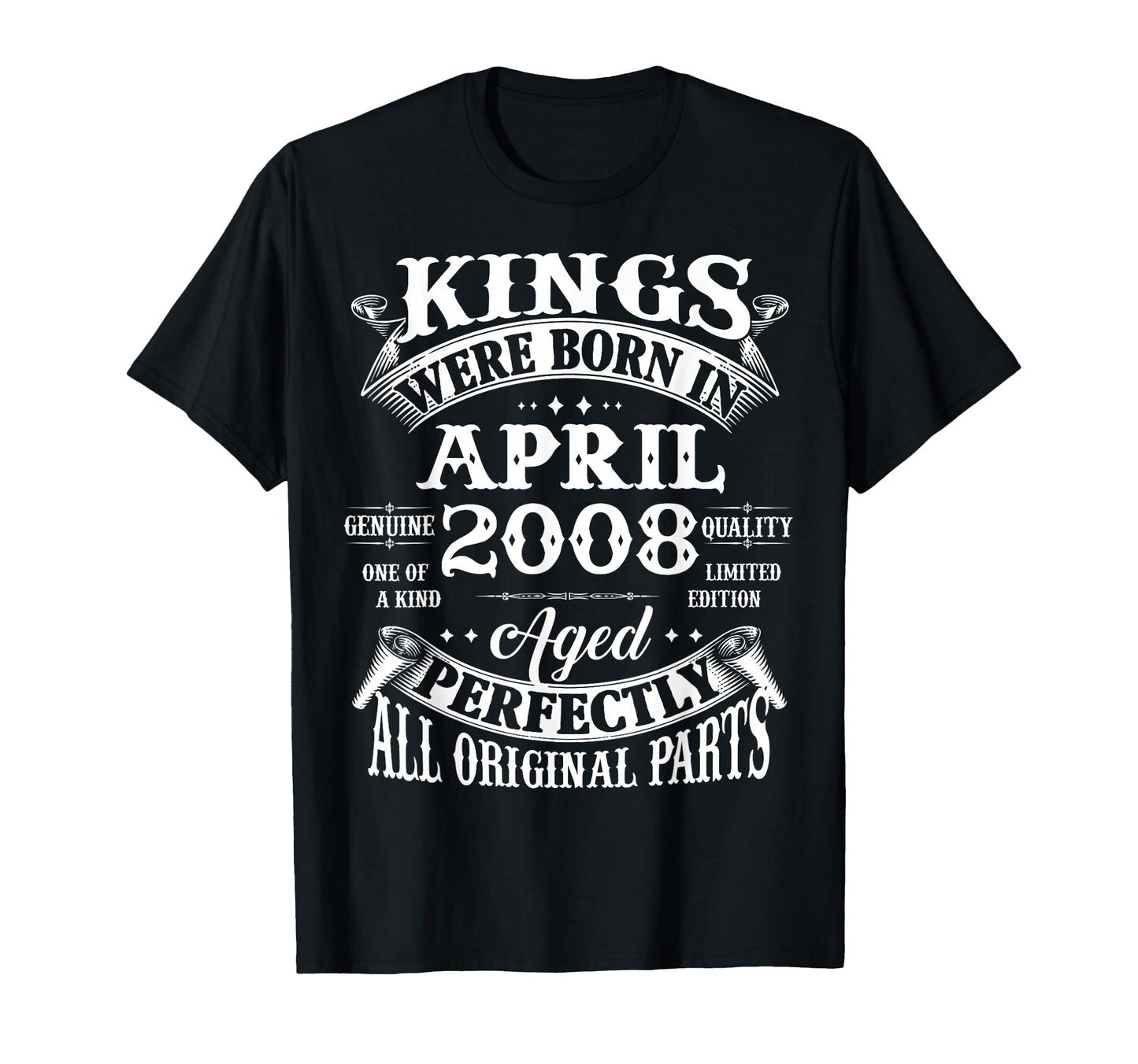 18Th Birthday Gift Kings Born April T-Shirt - Streetwear Style for Adults - T-Shirt, Sweatshirt, Hoodie
