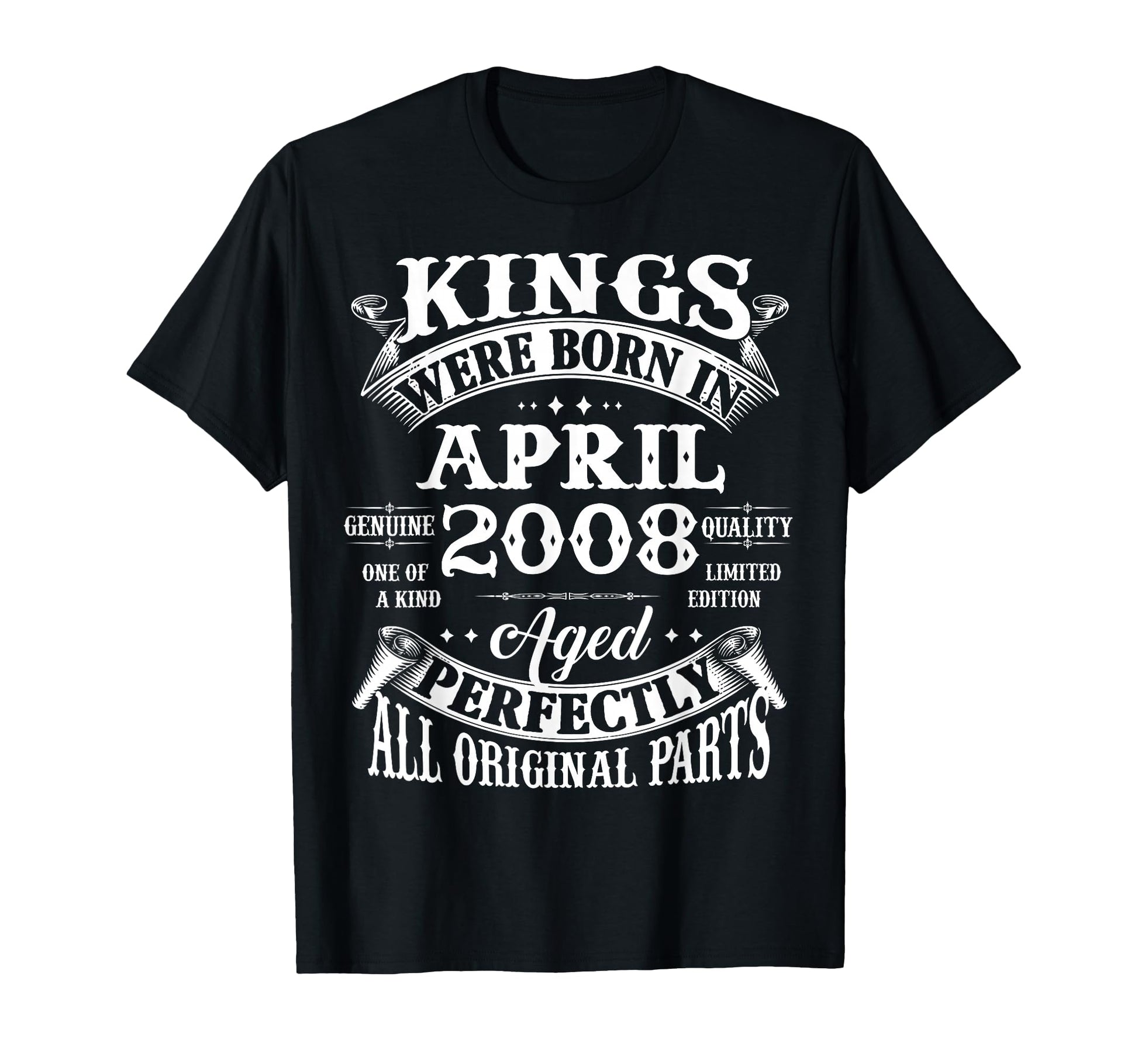 18Th Birthday Gift Kings Born April T-Shirt - Streetwear Style for Adults - T-Shirt, Sweatshirt, Hoodie
