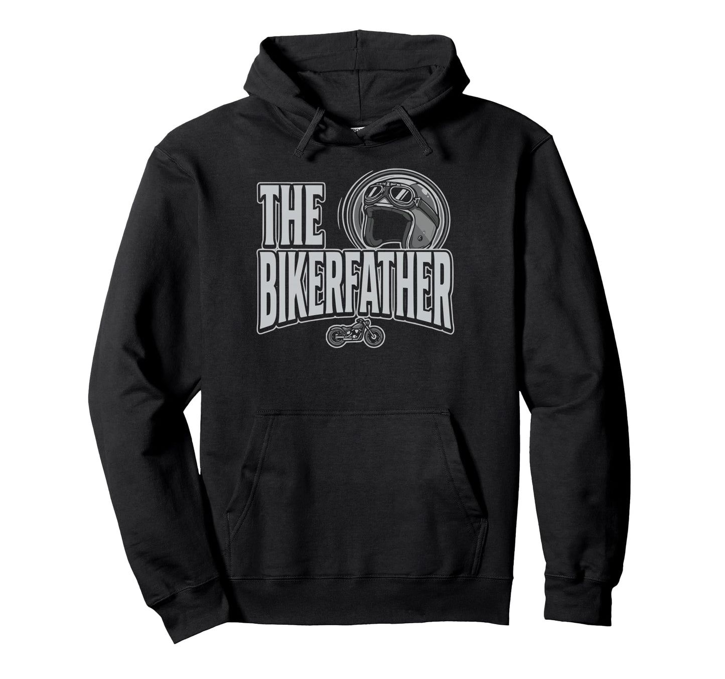 Bikerfather Biking Biker Dad Hoodie - Unique Graphic Unisex - T-Shirt, Sweatshirt, Hoodie
