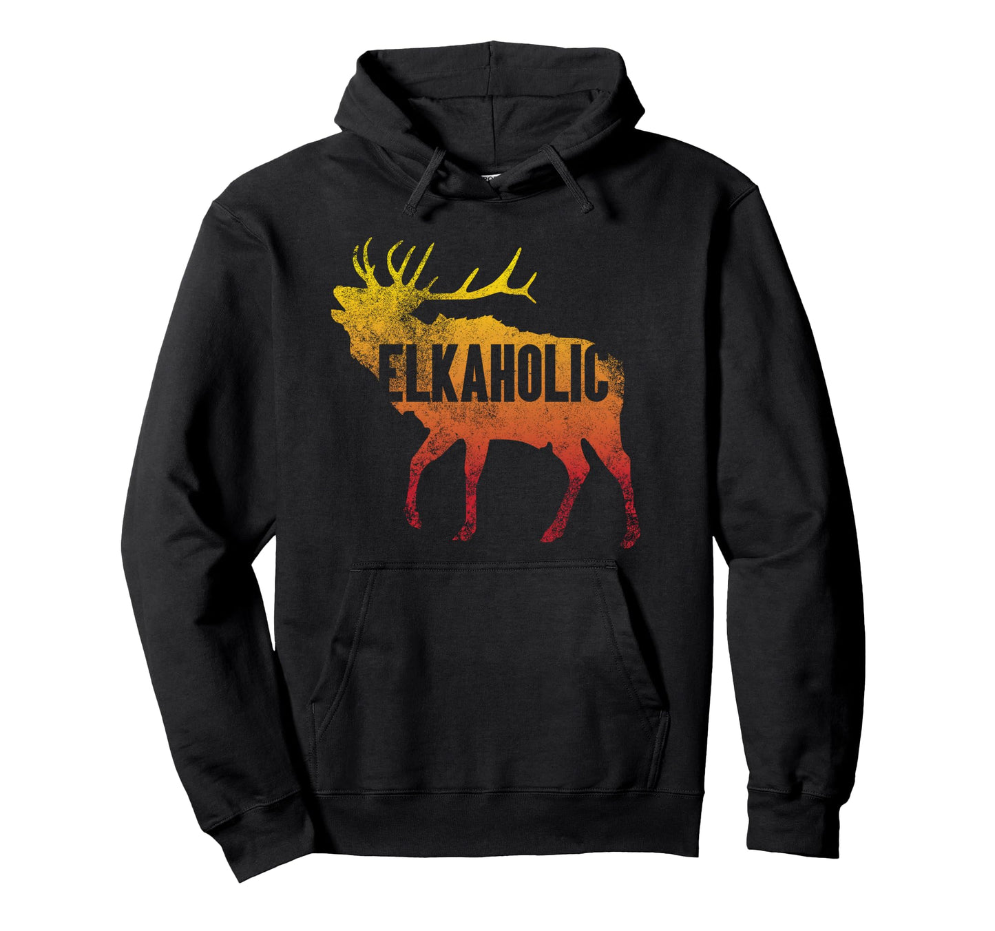 Elkaholic Funny Elk Hunting Hunters Hoodie - Aesthetic Graphic Men Women - T-Shirt, Sweatshirt, Hoodie