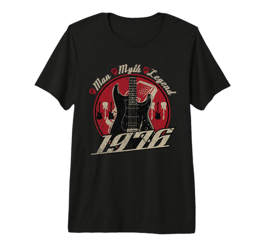 50Th Birthday Gift Guitar Players Born T-Shirt - Aesthetic Graphic Unisex - T-Shirt, Sweatshirt, Hoodie