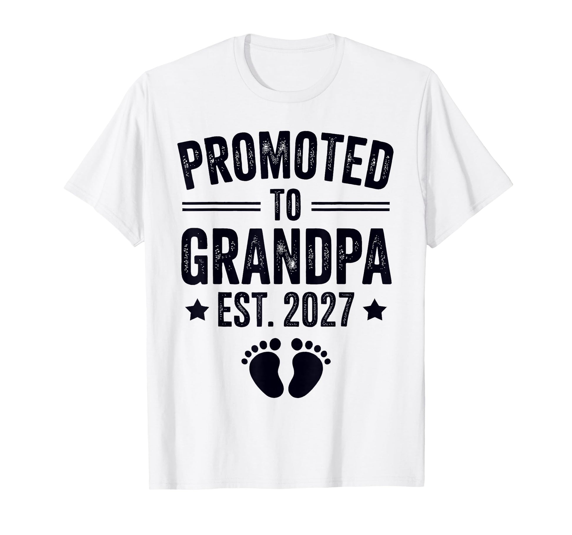 Promoted To Grandpa Est 2027 Pregnancy T-Shirt - Trendy Graphic for Adults - T-Shirt, Sweatshirt, Hoodie