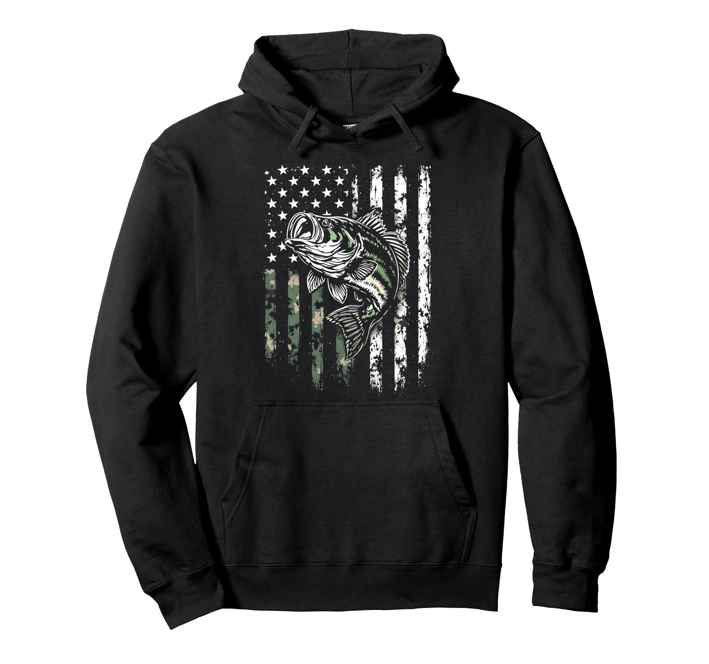 Us Camouflage Flag Fishing Lover Fish Hoodie - Streetwear Style Unisex - T-Shirt, Sweatshirt, Hoodie