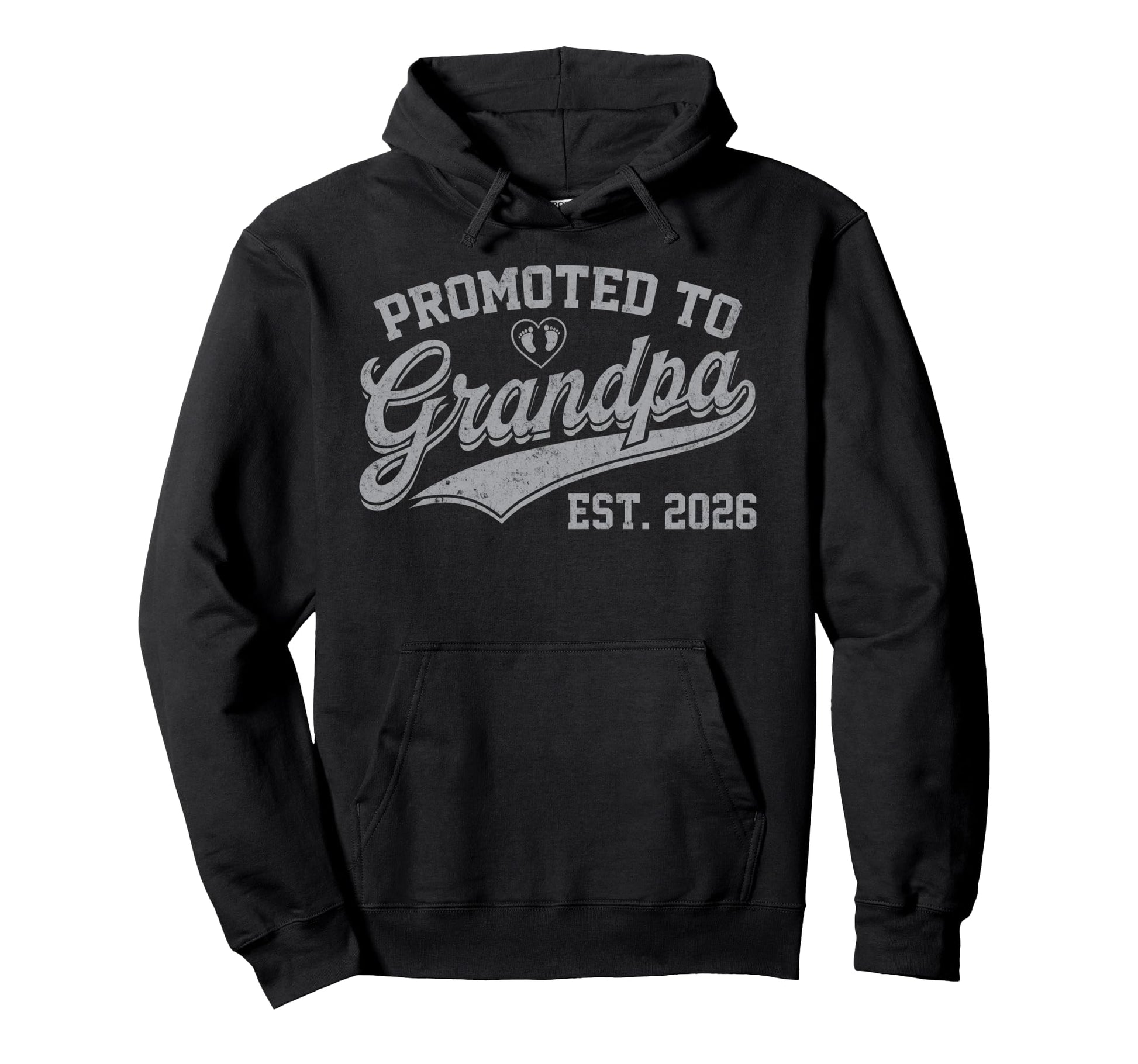 Promoted To Grandpa Est 2026 Grandfather Hoodie - Graphic Print for Adults - T-Shirt, Sweatshirt, Hoodie