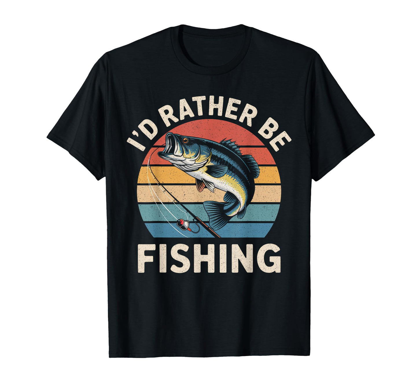 Id Rather Be Fishing Funny Fishing Dad T-Shirt - Trendy Graphic for Adults - T-Shirt, Sweatshirt, Hoodie