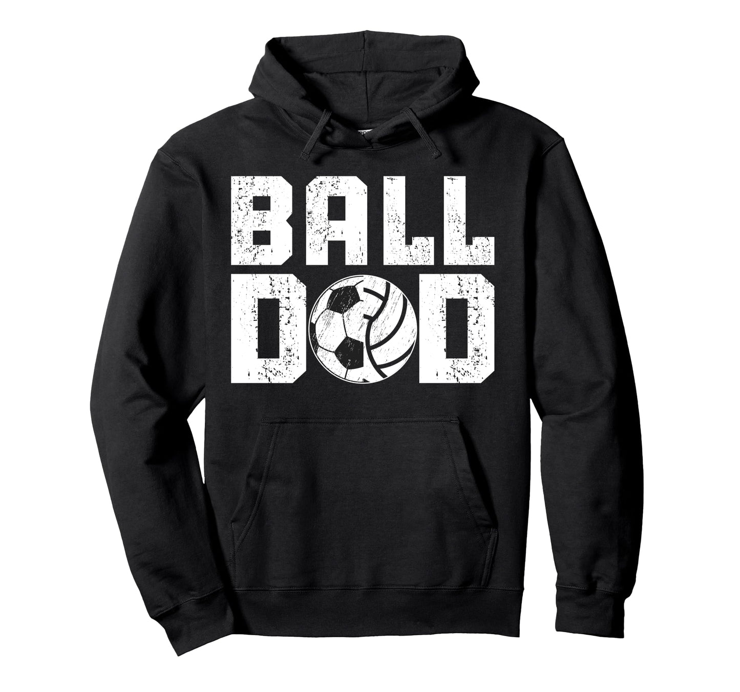 Ball Dad Soccer Volleyball Dad Ballers Hoodie - Custom Art Print Unisex - T-Shirt, Sweatshirt, Hoodie