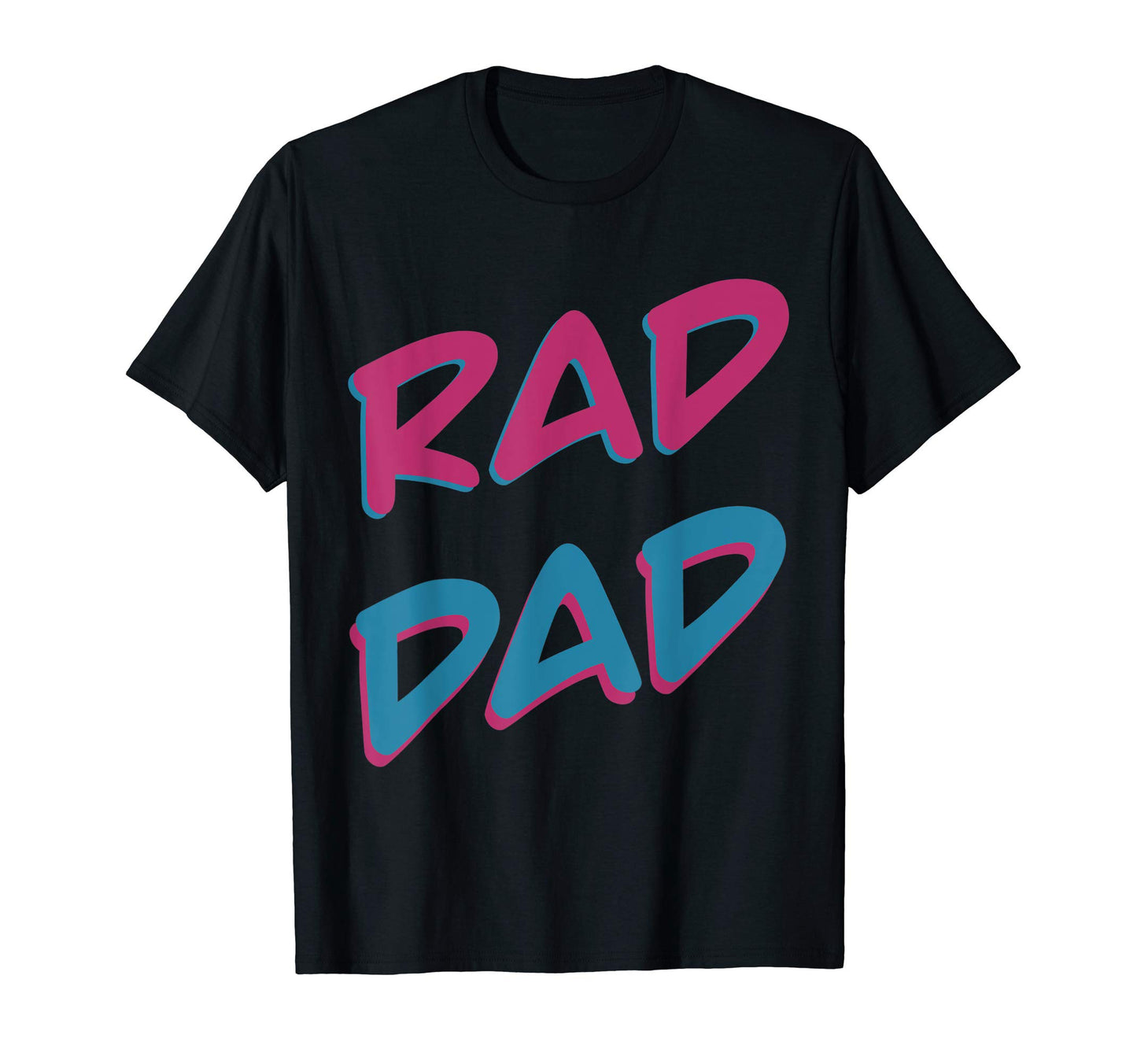 Rad Dad 80S 90S Dad Joke Daddy T-Shirt - Custom Art Print for Adults - T-Shirt, Sweatshirt, Hoodie