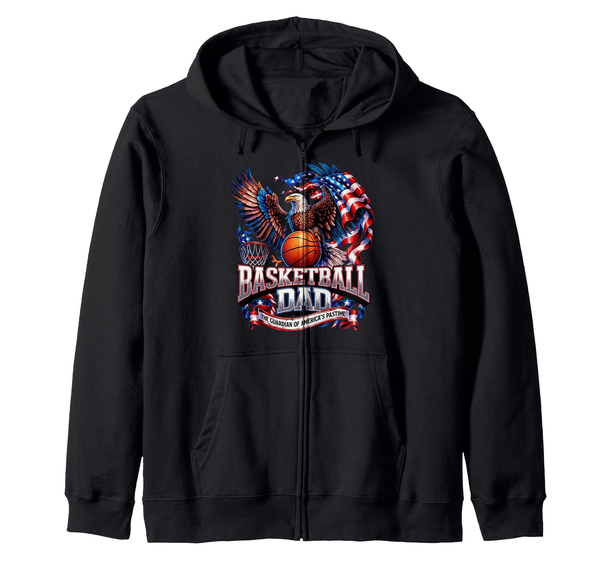 Basketball Papa Guardian Americas Hoodie - Casual Everyday Wear for Adults - T-Shirt, Sweatshirt, Hoodie