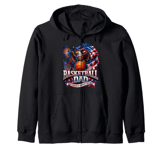 Basketball Papa Guardian Americas Hoodie - Casual Everyday Wear for Adults - T-Shirt, Sweatshirt, Hoodie
