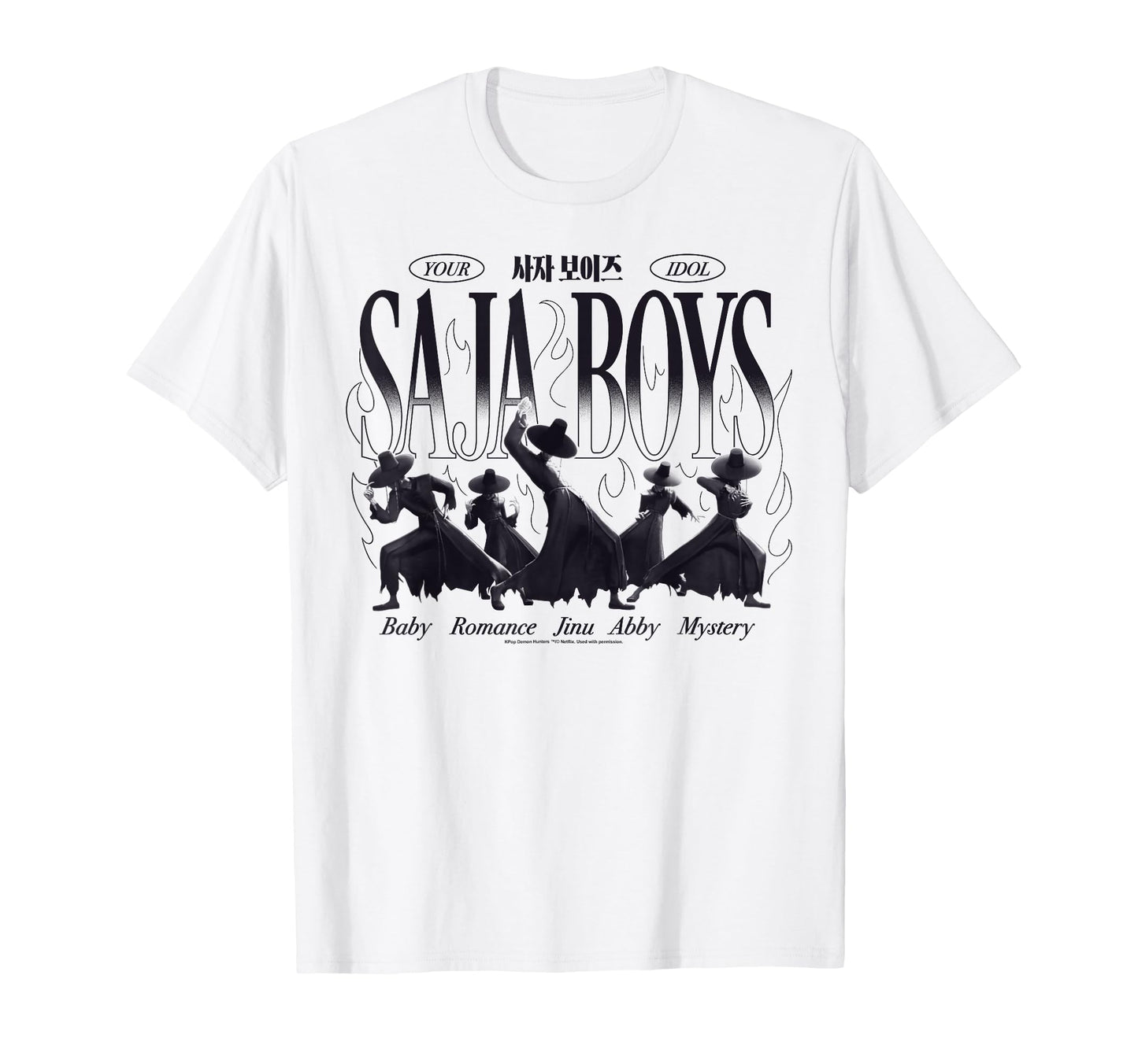 Kpop Demon Hunters Saja Your Idol T-Shirt - Custom Art Print Men Women - T-Shirt, Sweatshirt, Hoodie