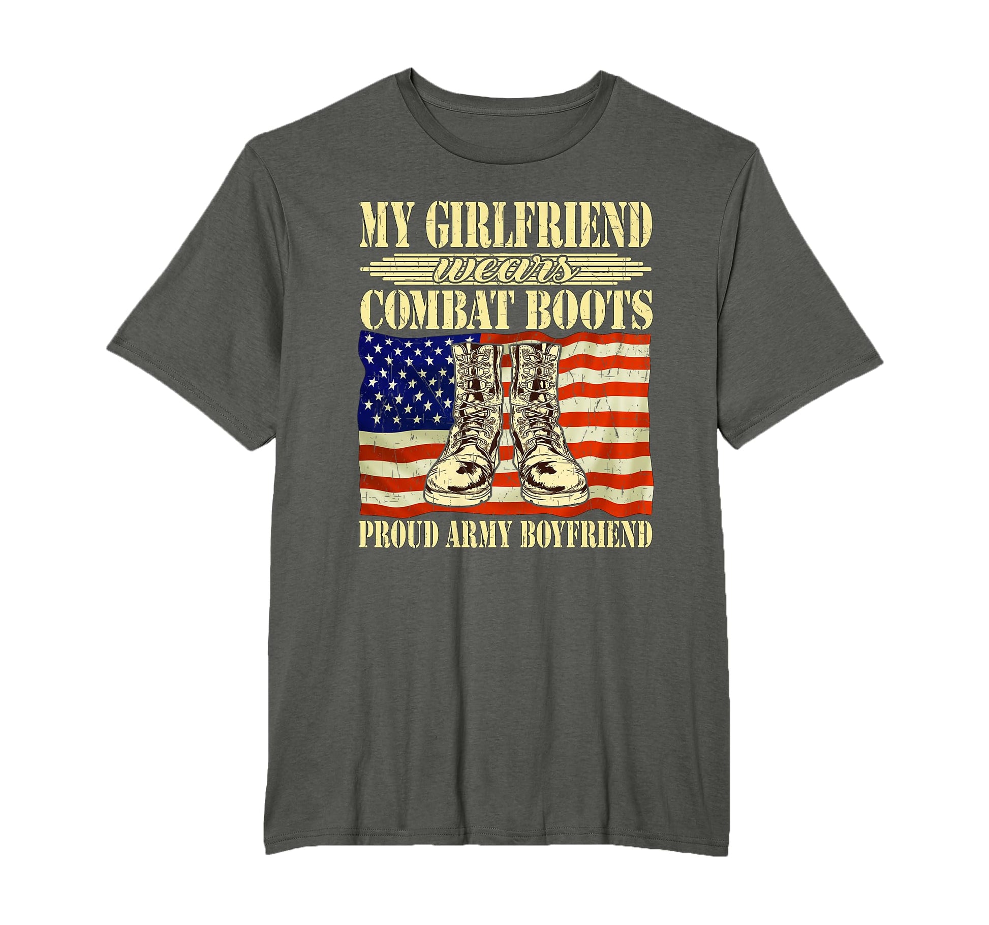 My Girlfriend Wears Combat Boots Proud T-Shirt - Unique Graphic Men Women - T-Shirt, Sweatshirt, Hoodie