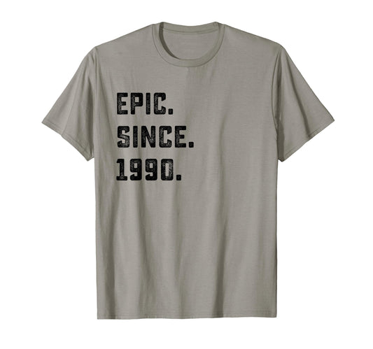 36Th Birthday Gift Epic Since 1990 T-Shirt - Custom Art Print for Adults - T-Shirt, Sweatshirt, Hoodie