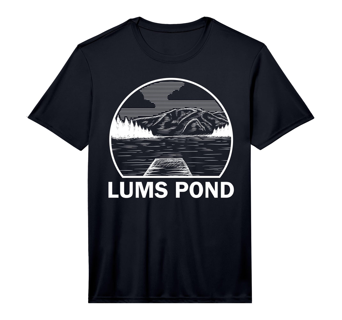Lums Pond Delaware Funny Fishing T-Shirt - Minimalist Print Men Women - T-Shirt, Sweatshirt, Hoodie
