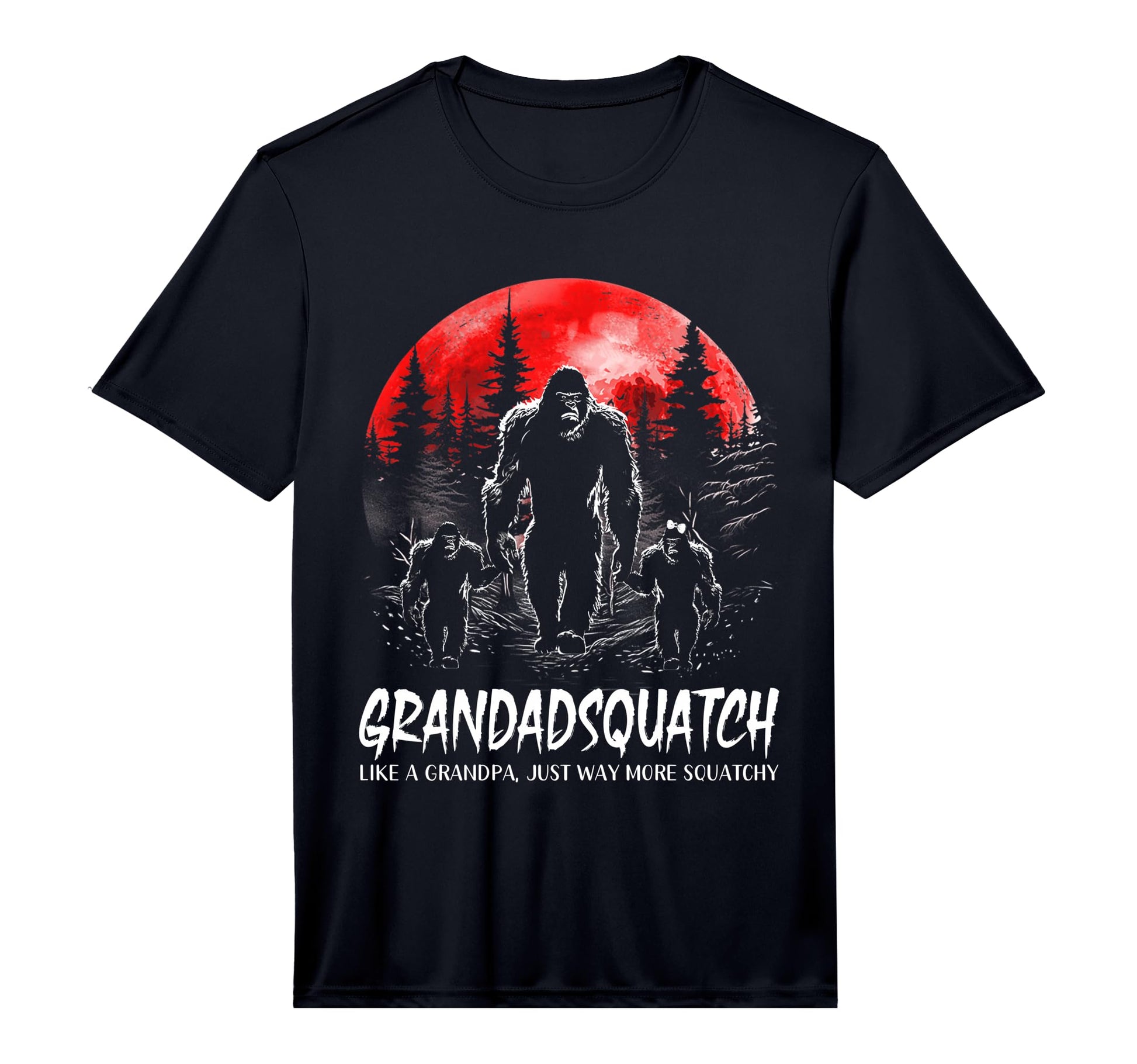 Mens Grandad Squatch Funny Bigfoot T-Shirt - Novelty Apparel for Adults - T-Shirt, Sweatshirt, Hoodie
