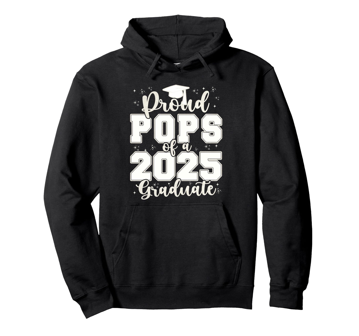 Proud Pops 2025 Graduate Grad Prom Hoodie - Casual Everyday Wear Unisex - T-Shirt, Sweatshirt, Hoodie