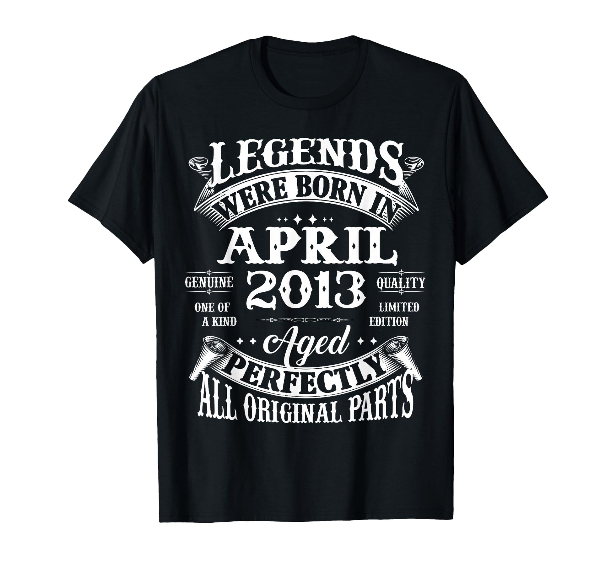 13Th Birthday Gift Legend Born April T-Shirt - Custom Art Print Unisex - T-Shirt, Sweatshirt, Hoodie