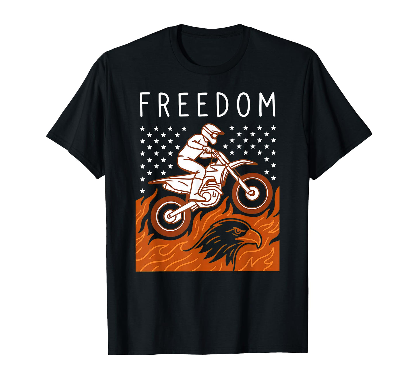 Freedom Dirt Bike Motocross T-Shirt - Casual Everyday Wear for Adults - T-Shirt, Sweatshirt, Hoodie