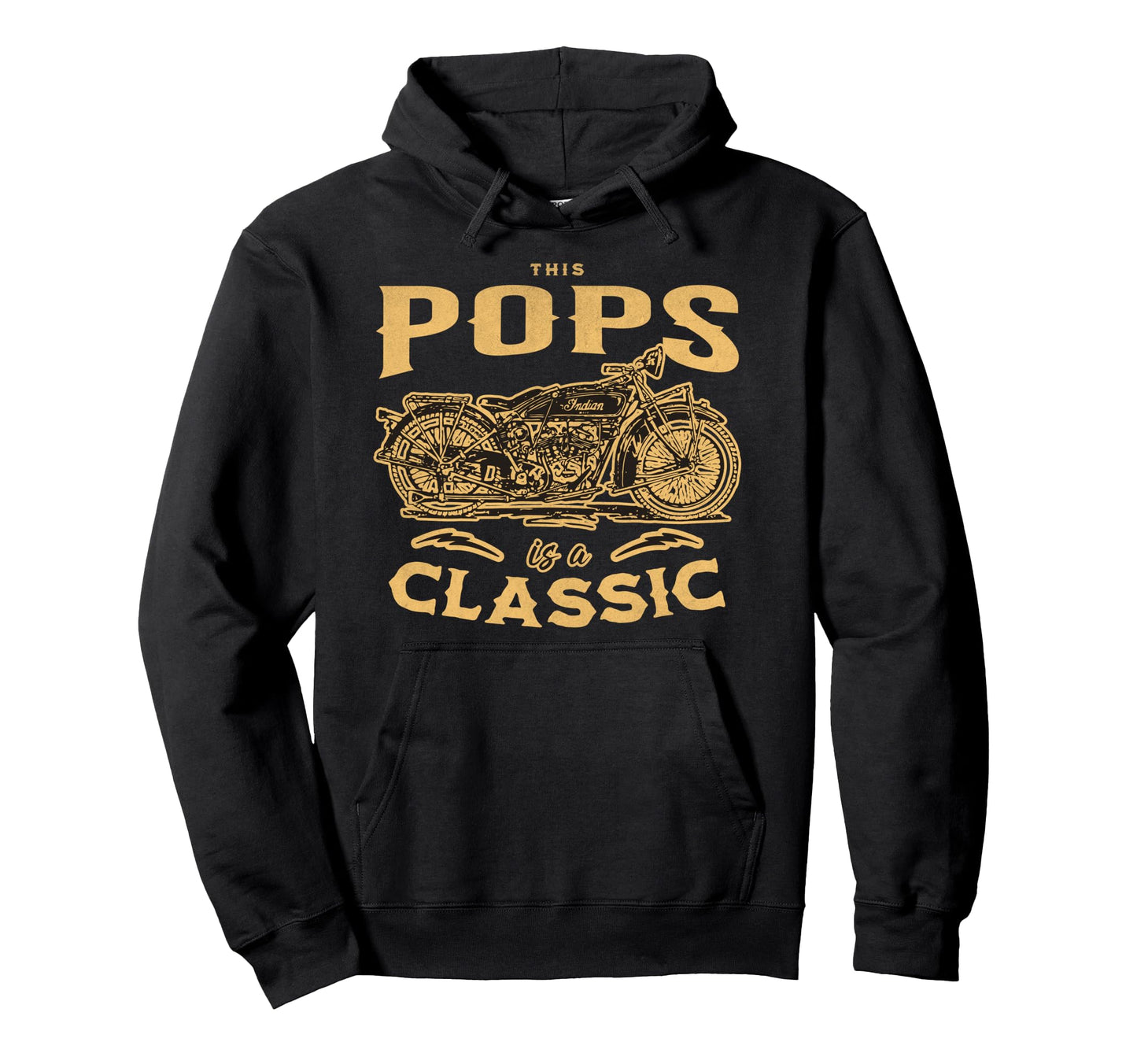 This Pops Is Motorcycle Mechanic Bike Rider Hoodie - Trendy Graphic Unisex - T-Shirt, Sweatshirt, Hoodie
