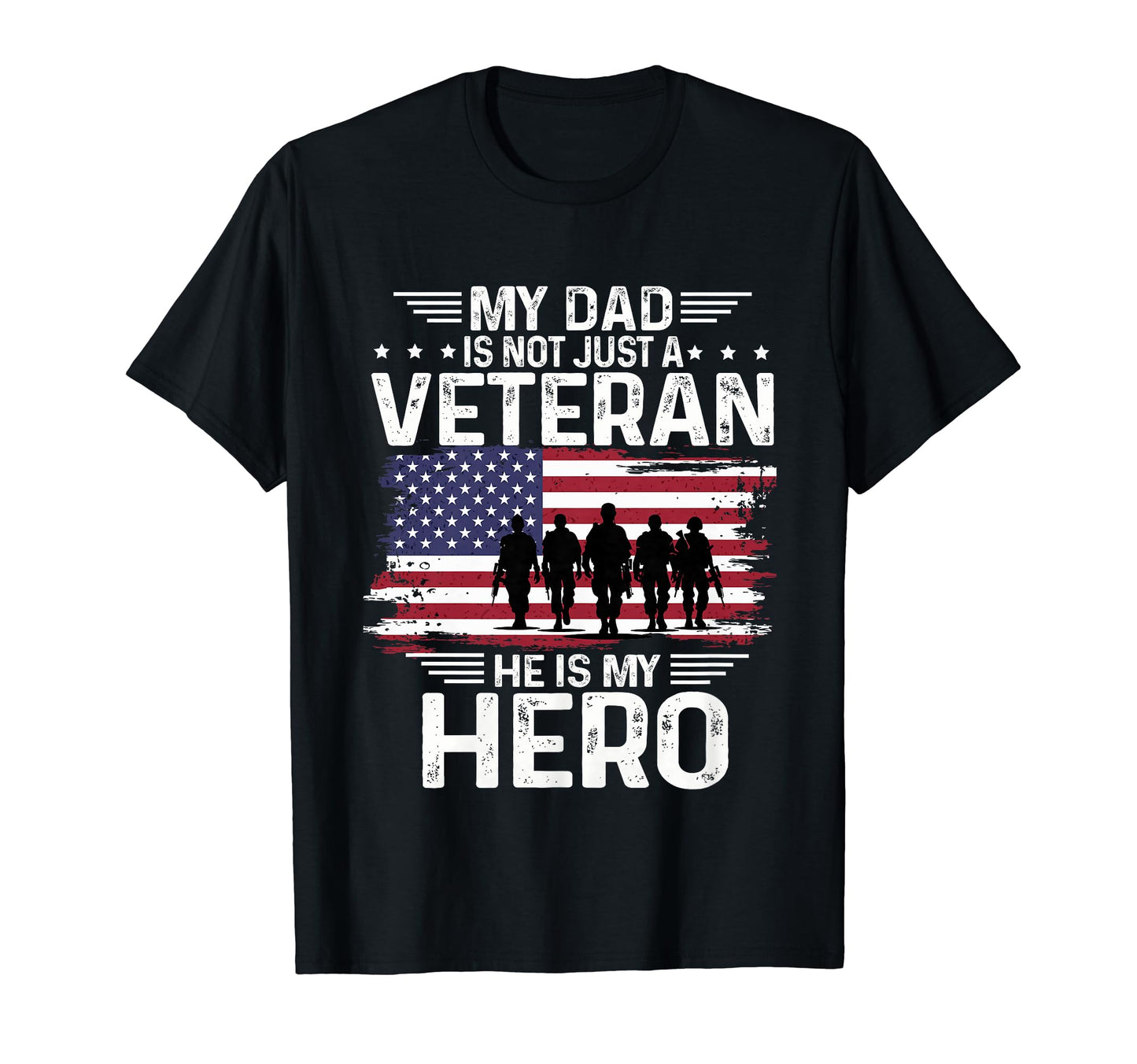 Soldiers Shadow My Dad Is Not Just T-Shirt - Graphic Print Men Women - T-Shirt, Sweatshirt, Hoodie