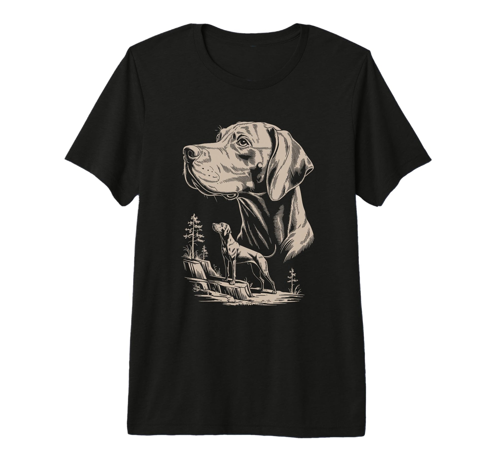 Mom Dad Vizsla Dog Owner Hiking Lover T-Shirt - Fun Novelty Design Unisex - T-Shirt, Sweatshirt, Hoodie