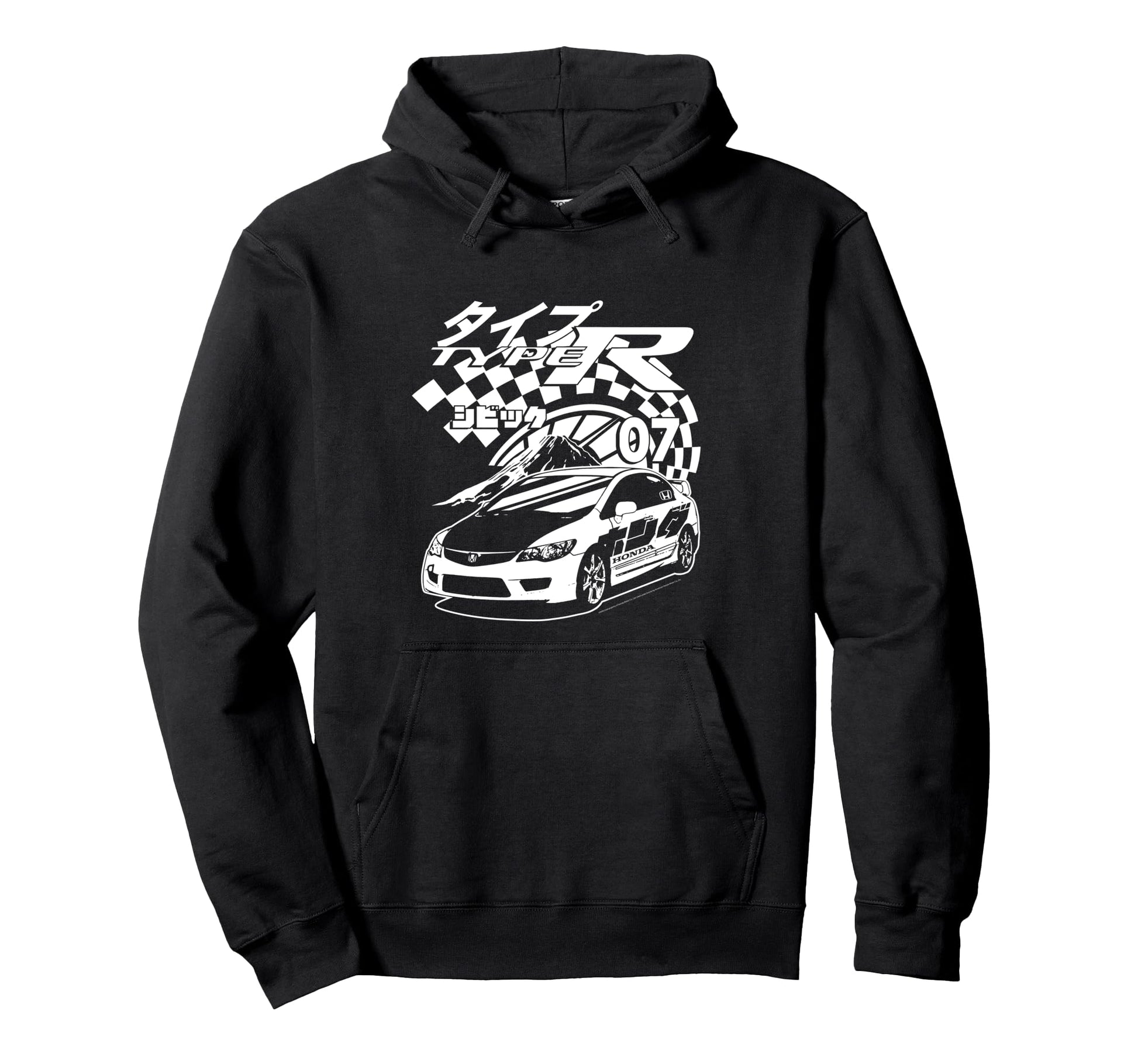 Honda Tonal Gradient Civic Type R 07 Hoodie - Fun Novelty Design Men Women - T-Shirt, Sweatshirt, Hoodie