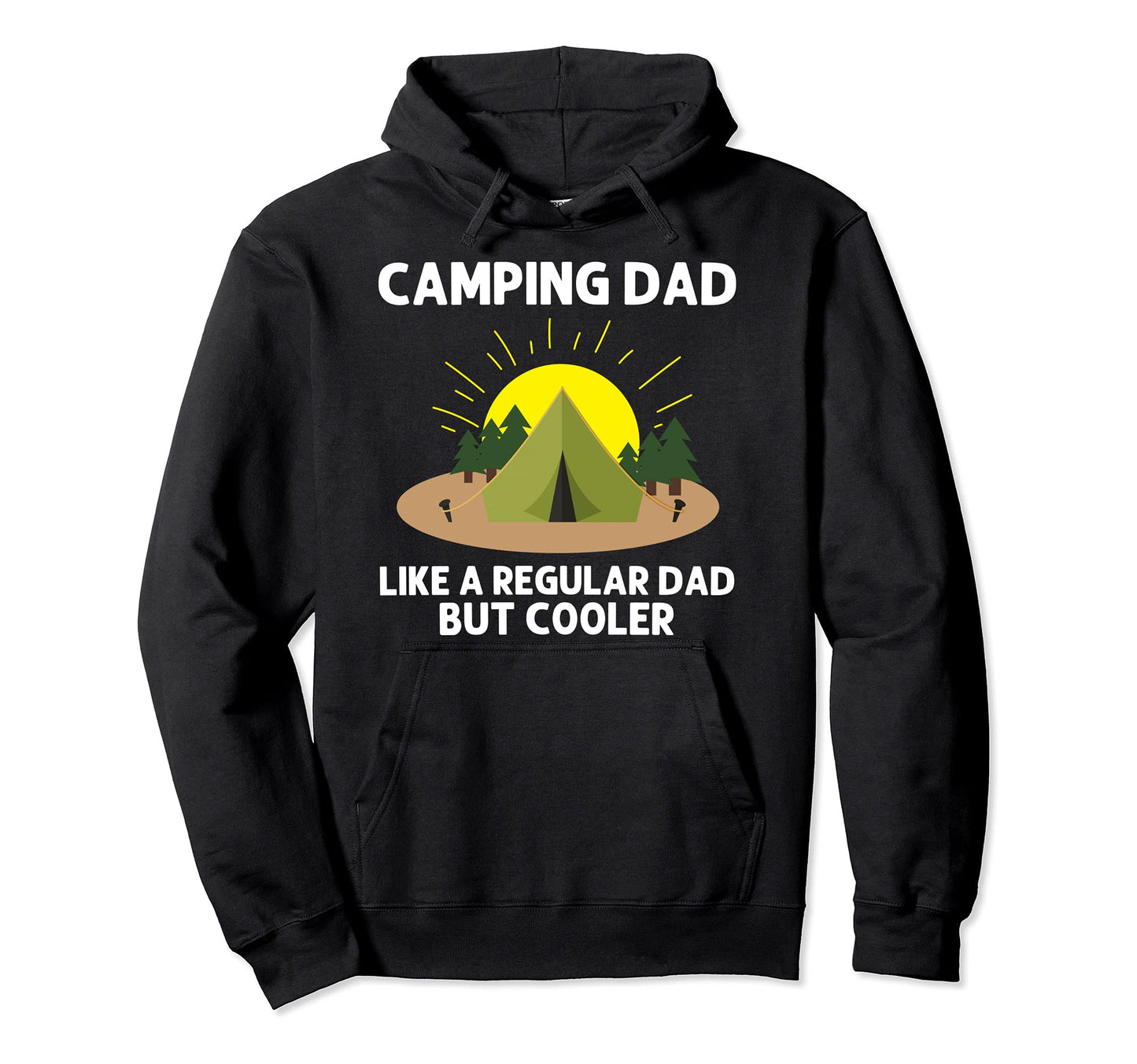Camping Art Dad Papa Outdoor Tent Hoodie - Aesthetic Graphic Unisex - T-Shirt, Sweatshirt, Hoodie