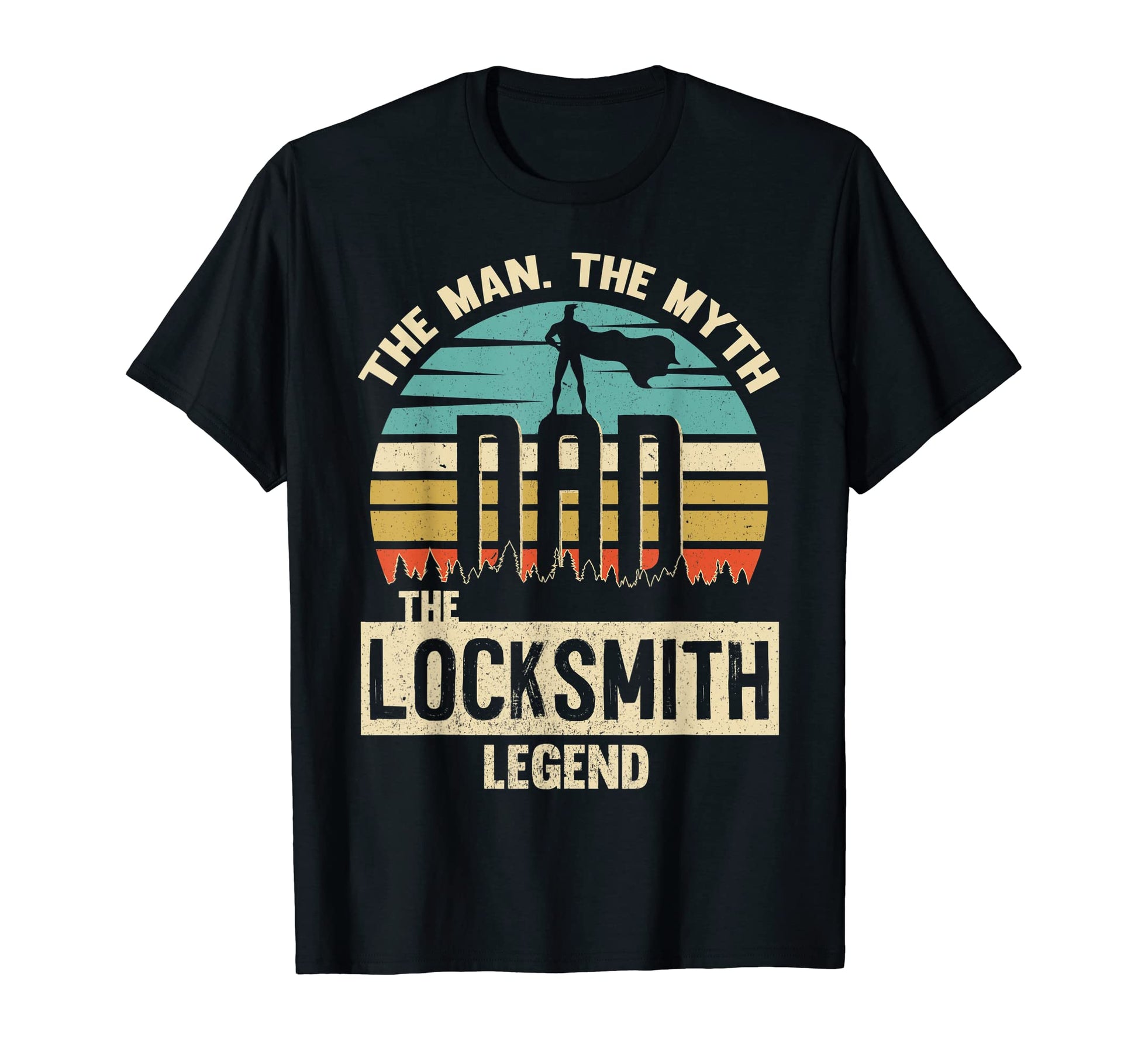 Myth Legend Dad Locksmith T-Shirt - Trendy Graphic Unisex - T-Shirt, Sweatshirt, Hoodie