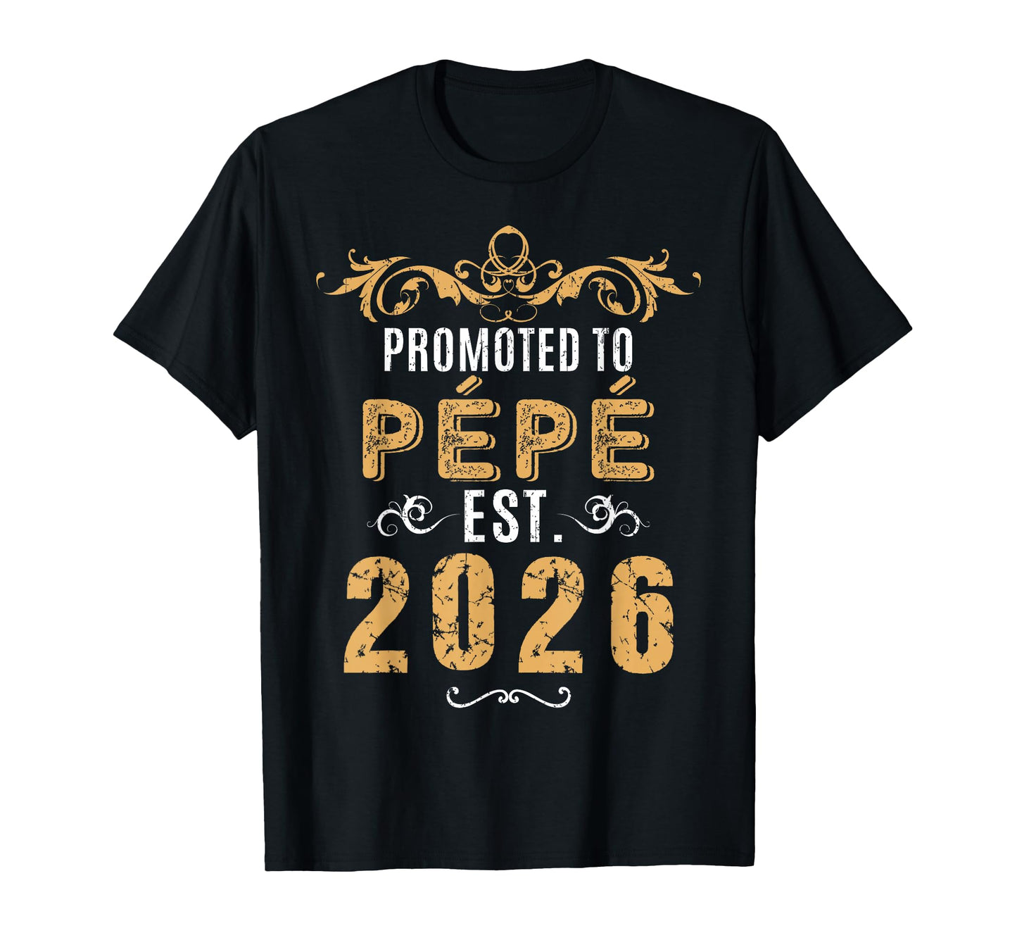 Promoted To Pepe Est 2026 Grandpa First T-Shirt - Minimalist Print Unisex - T-Shirt, Sweatshirt, Hoodie