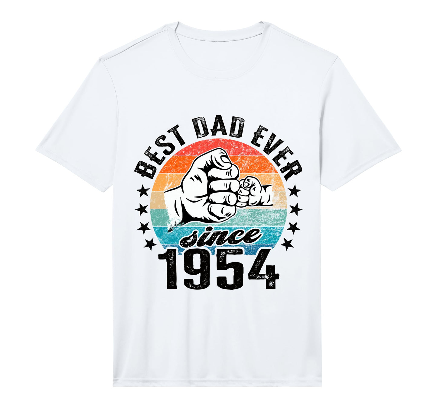 Best Dad World No Joke Dad Since 1954 T-Shirt - Unique Graphic Unisex - T-Shirt, Sweatshirt, Hoodie