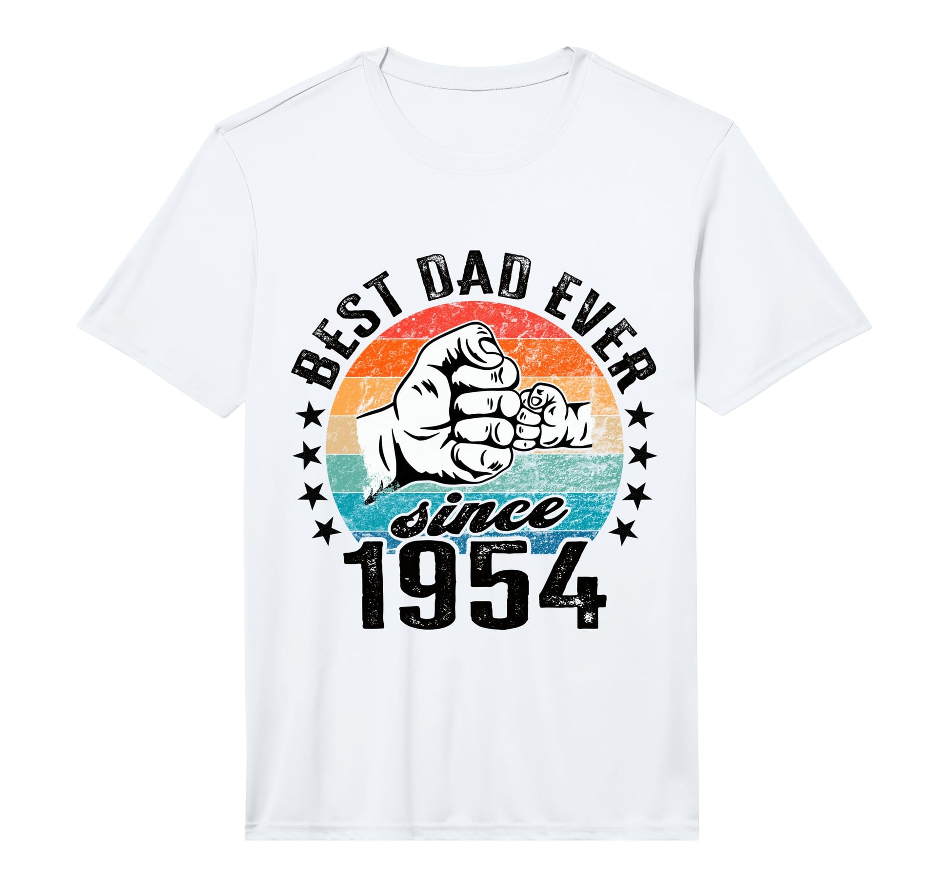 Best Dad World No Joke Dad Since 1954 T-Shirt - Unique Graphic Unisex - T-Shirt, Sweatshirt, Hoodie