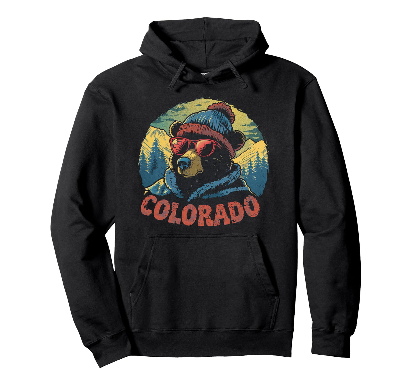 Colorado Mountain Hiking Hiker Hoodie - Streetwear Style for Adults - T-Shirt, Sweatshirt, Hoodie
