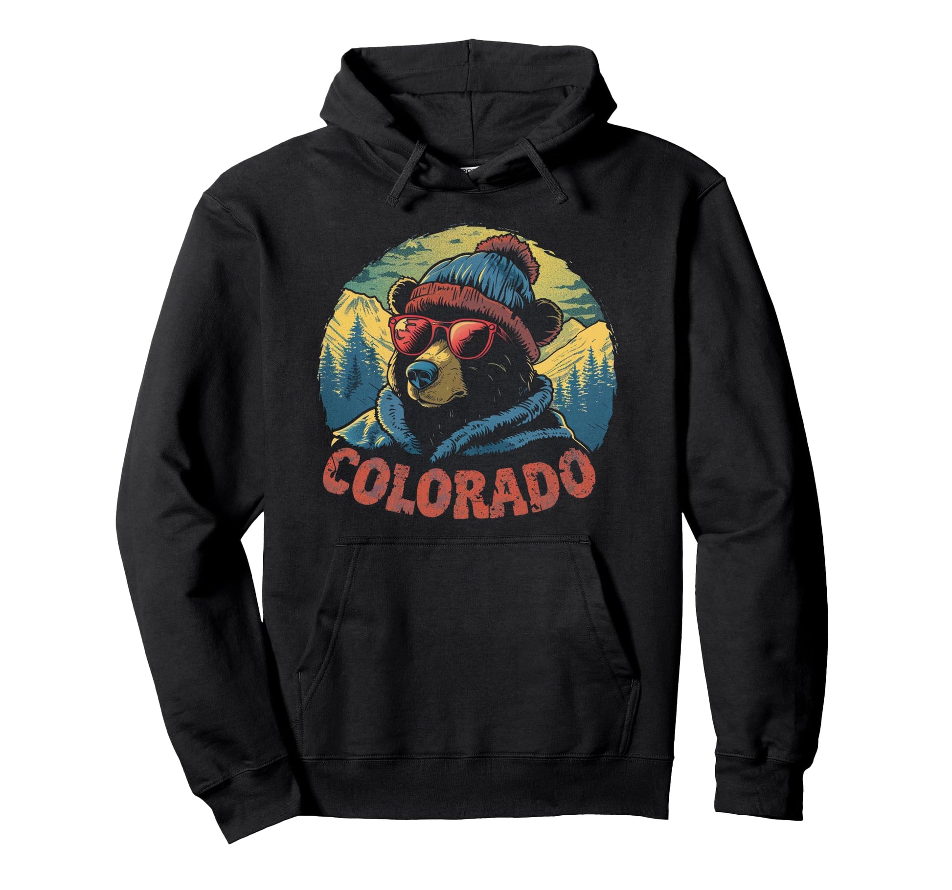 Colorado Mountain Hiking Hiker Hoodie - Streetwear Style for Adults - T-Shirt, Sweatshirt, Hoodie
