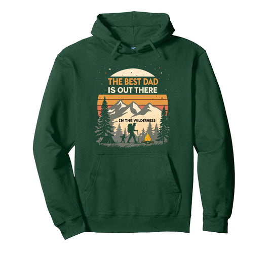 Camping Dad Fathers Day Outdoorsy Dads Hoodie - Trendy Graphic for Adults - T-Shirt, Sweatshirt, Hoodie