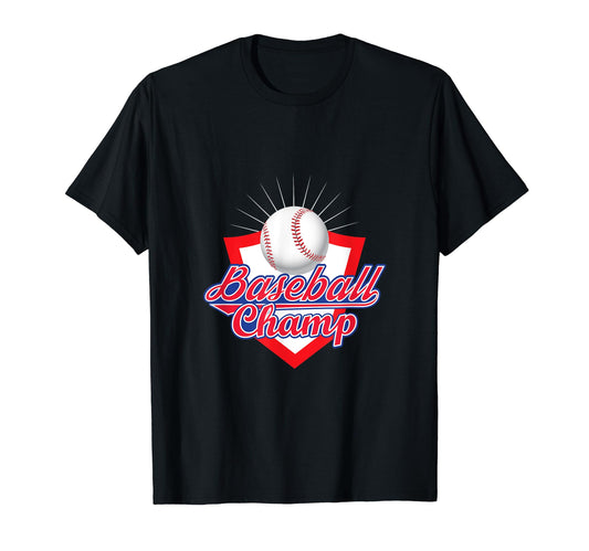 Baseball Champ Baseball Player T-Shirt - Minimalist Print for Adults - T-Shirt, Sweatshirt, Hoodie
