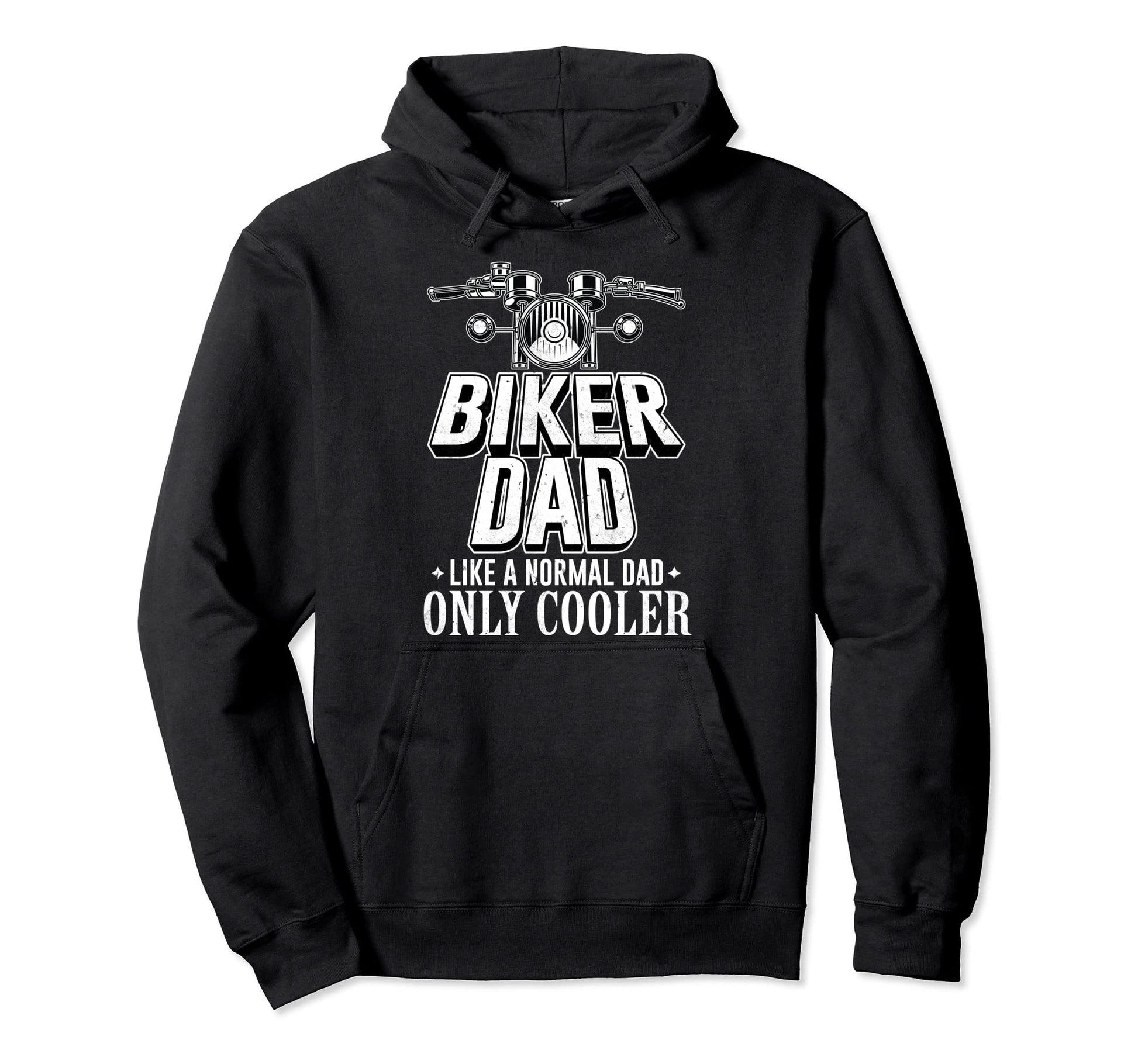 Biker Dad Motorcycle Fathers Day Gift Hoodie - Aesthetic Graphic Men Women - T-Shirt, Sweatshirt, Hoodie