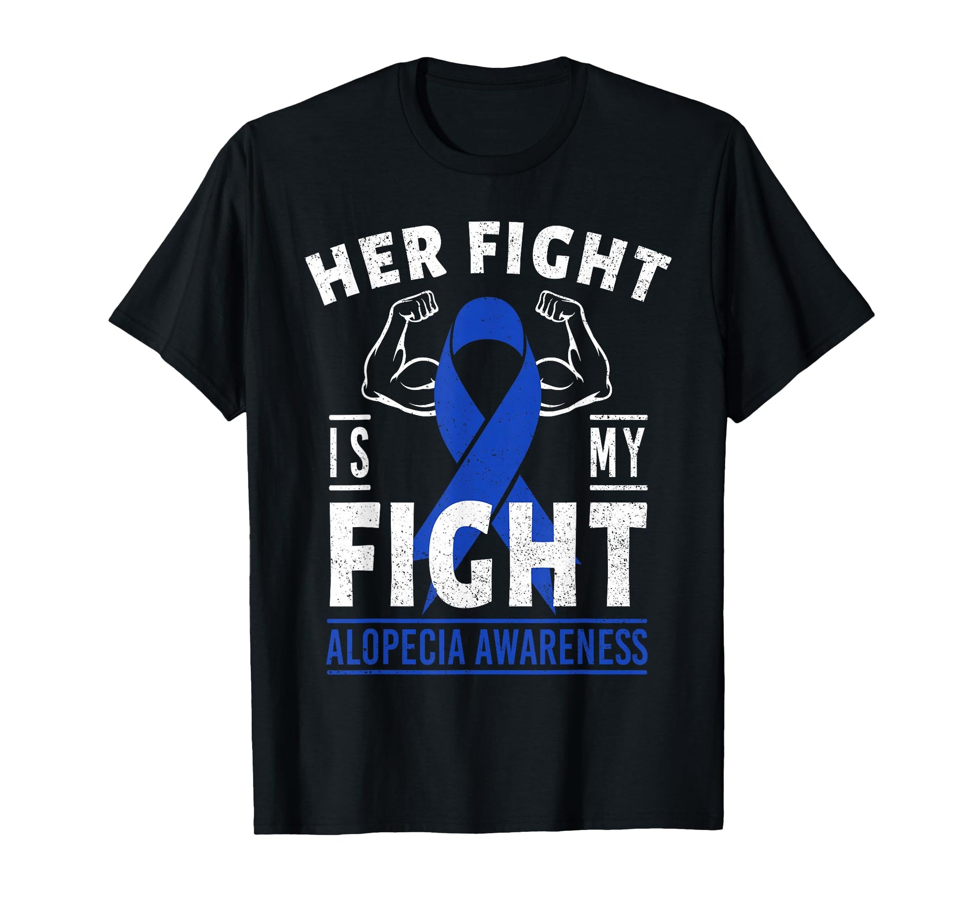 Her Fight Is My Fight Alopecia T-Shirt - Fun Novelty Design for Adults - T-Shirt, Sweatshirt, Hoodie