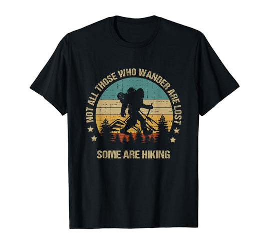 Bigfoot Funny Hiker Hiking Mens Outdoor T-Shirt - Unique Graphic for Adults - T-Shirt, Sweatshirt, Hoodie