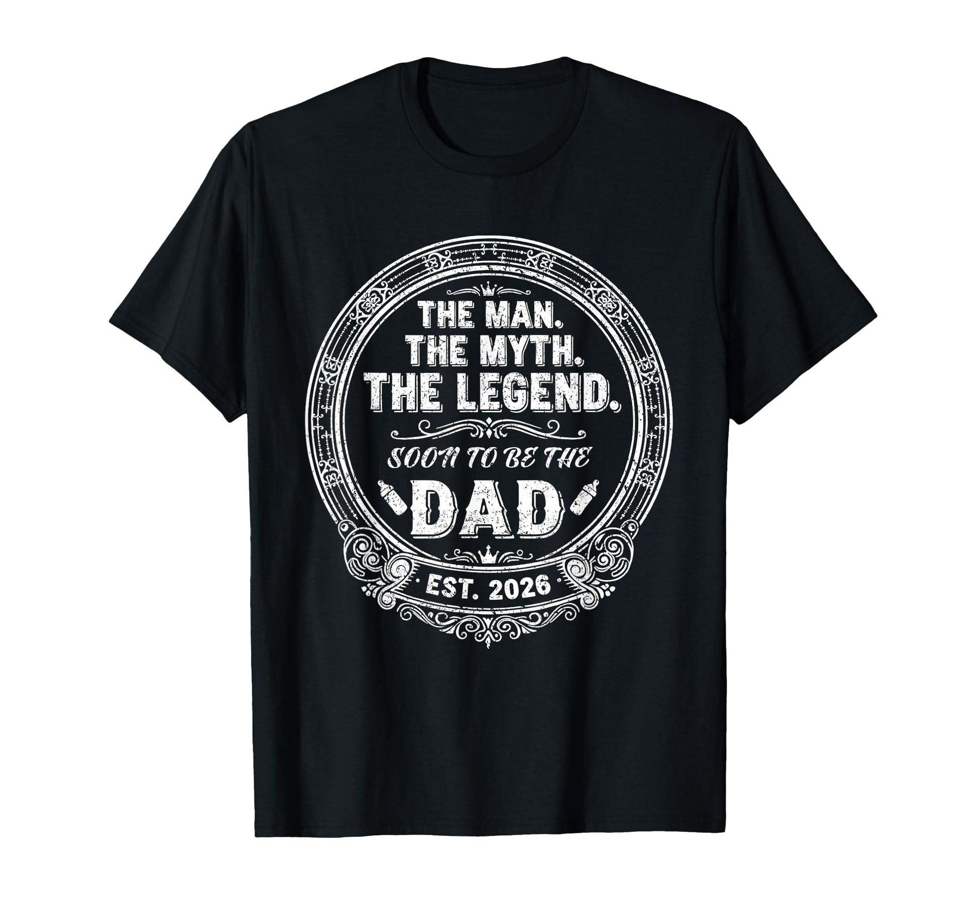 Myth Legend New Dad Est 2026 Daddy T-Shirt - Graphic Print for Adults - T-Shirt, Sweatshirt, Hoodie