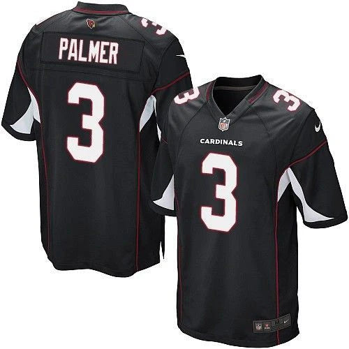 Carson Palmer Elite Stitched Alternate Jersey (black) football jersey product view 1