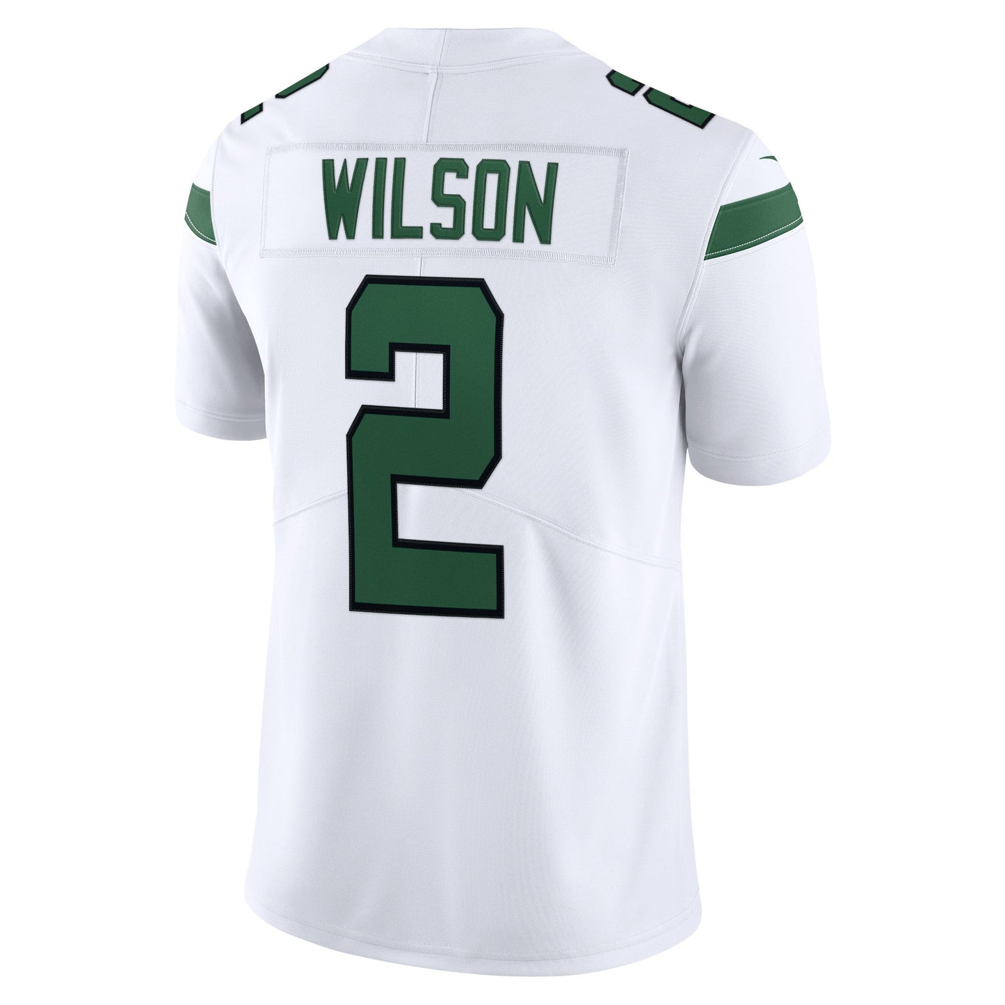 Zach Wilson New York Jets Vapor Limited Jersey - Spotlight White football jersey product view 3